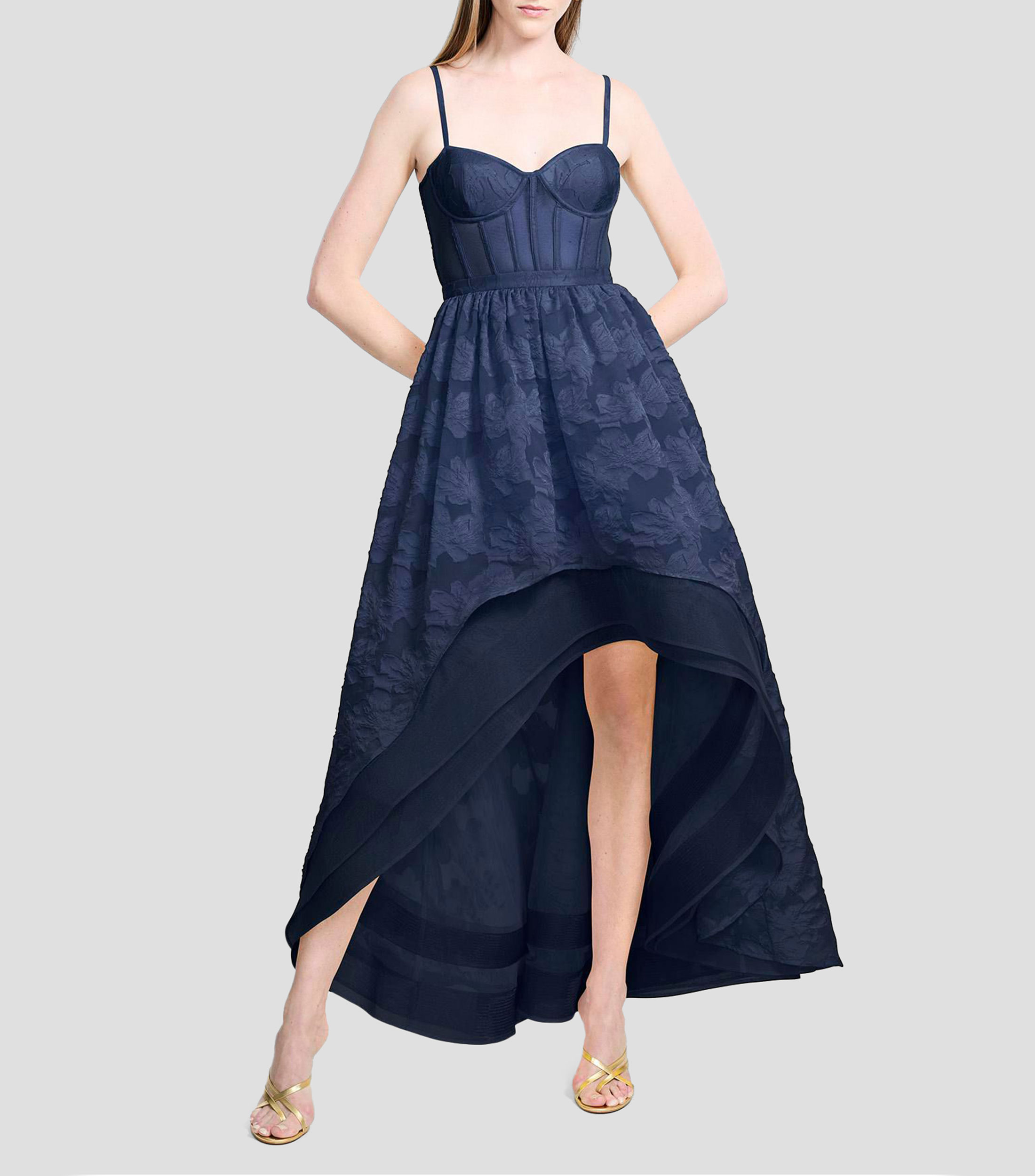 BCBGMAXAZRIA Vestido Corto Eve Para Mujer, Blanco Sucio