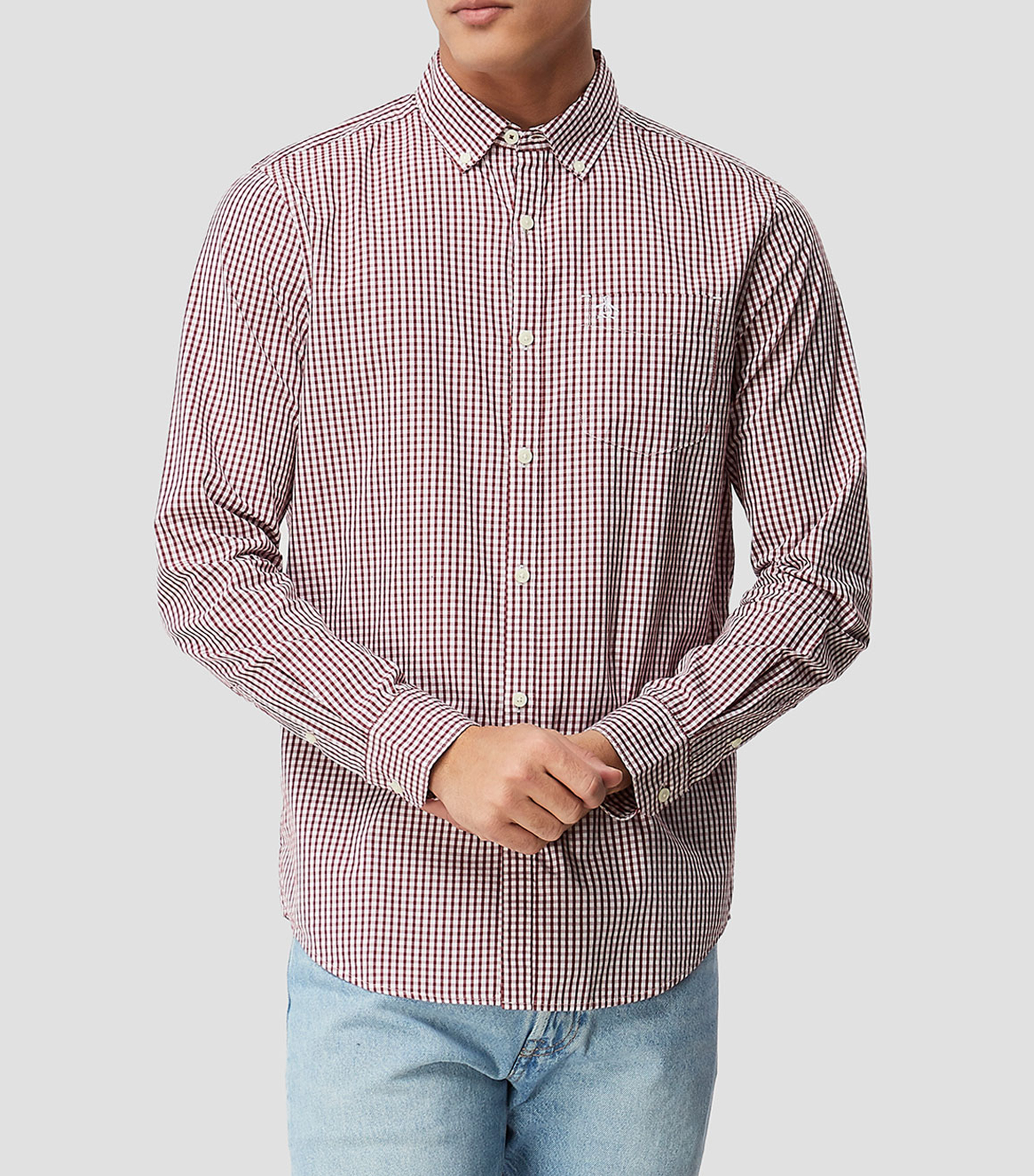 Camisa Cuadros manga larga Hombre