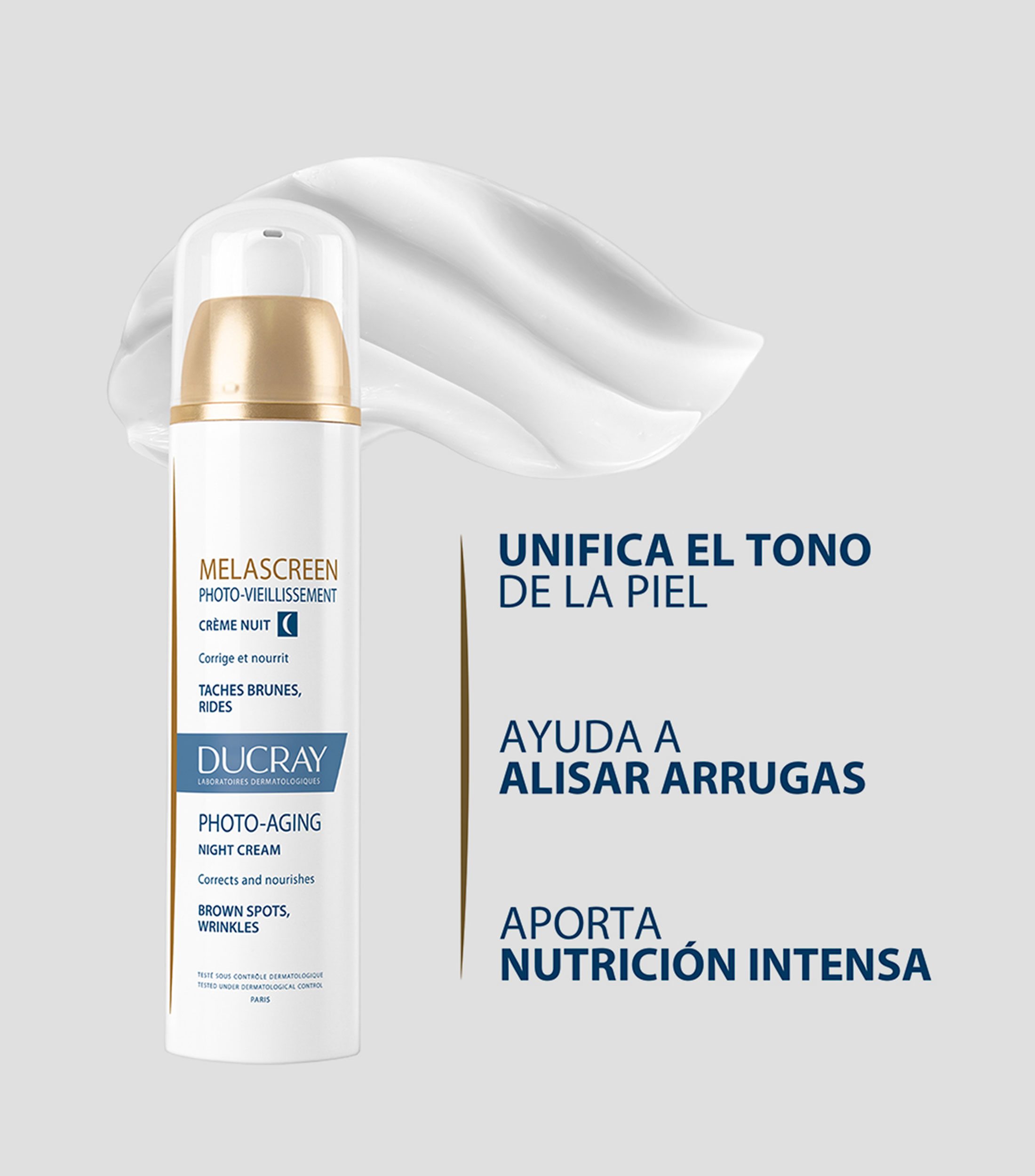 Crema de noche Fotoenvejecimiento Melascreen, 50 ml