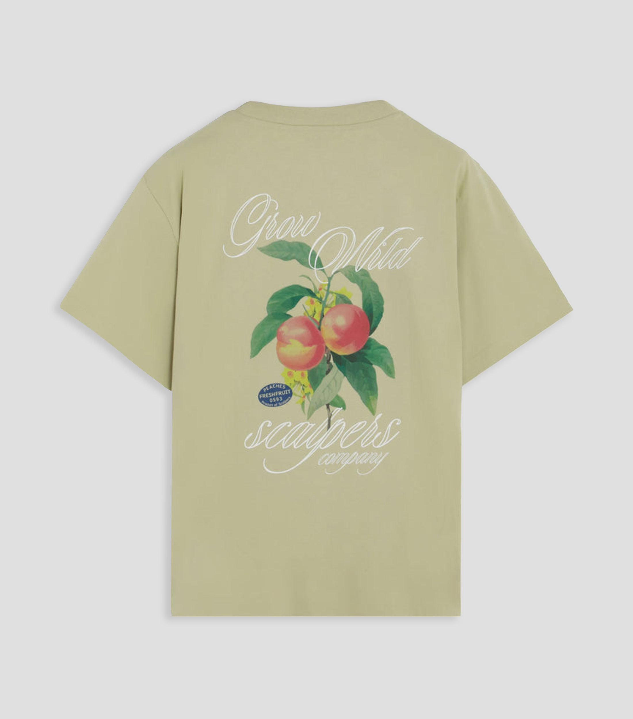 Playera cuello redondo manga corta con estampado Hombre