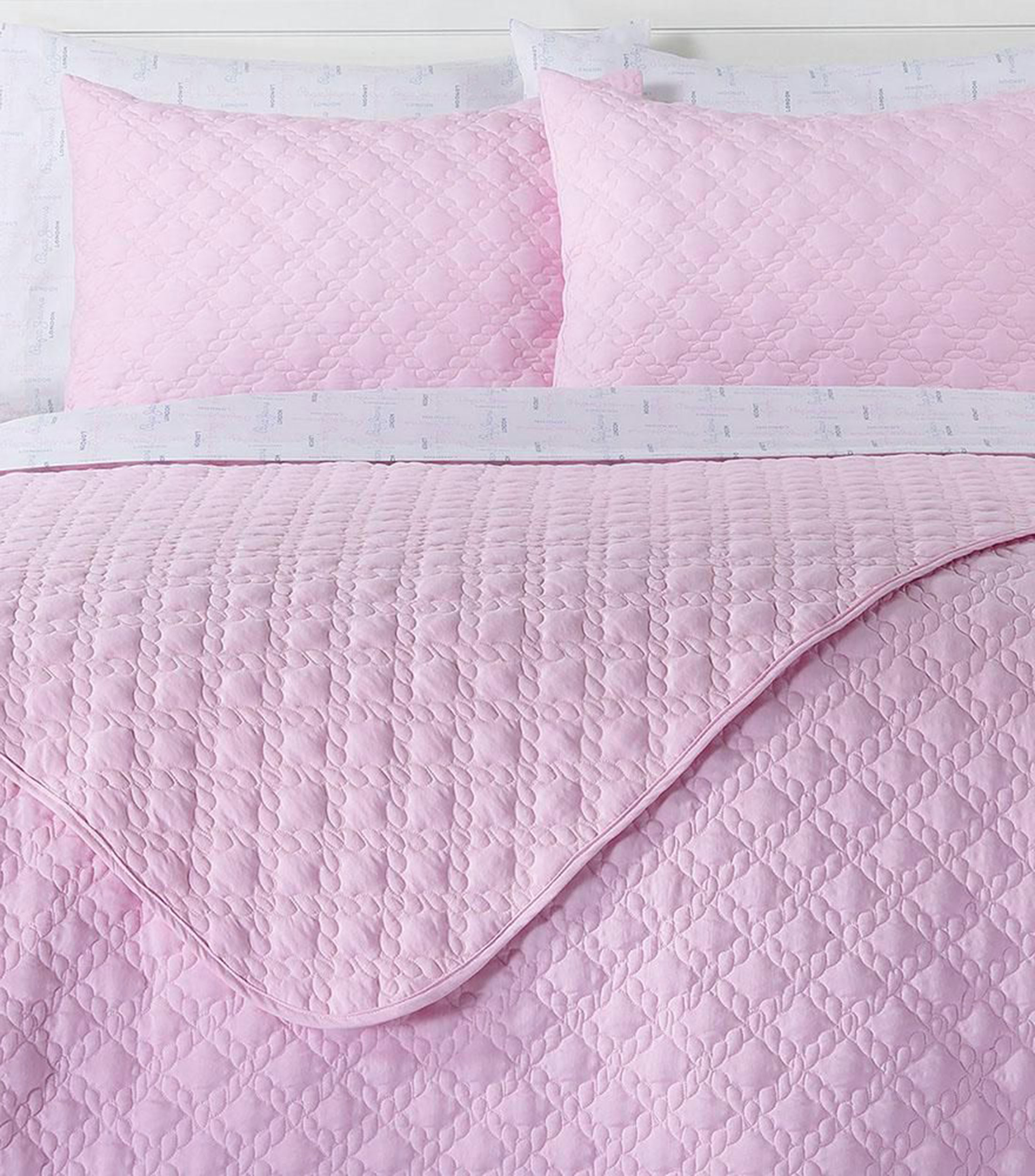 Juego de Colcha King Size Rosa