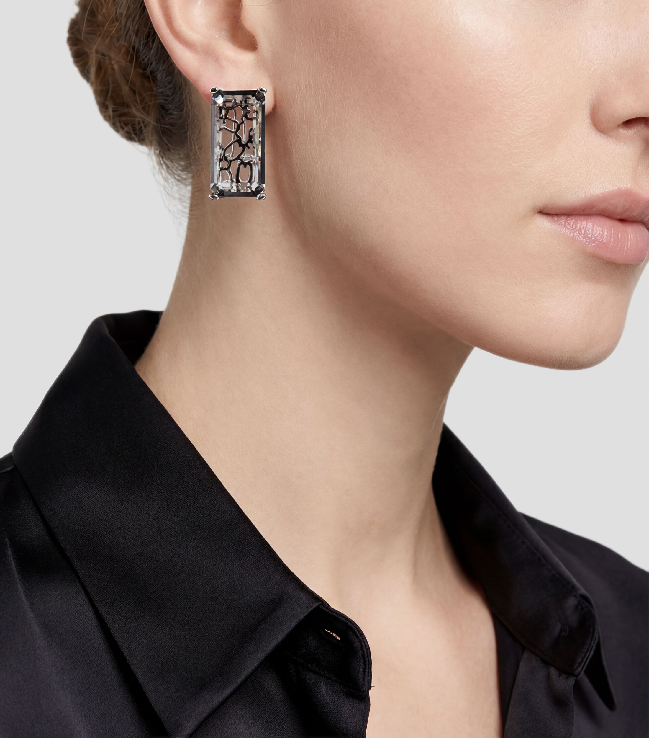 Aretes en plata El Guerrero Mujer