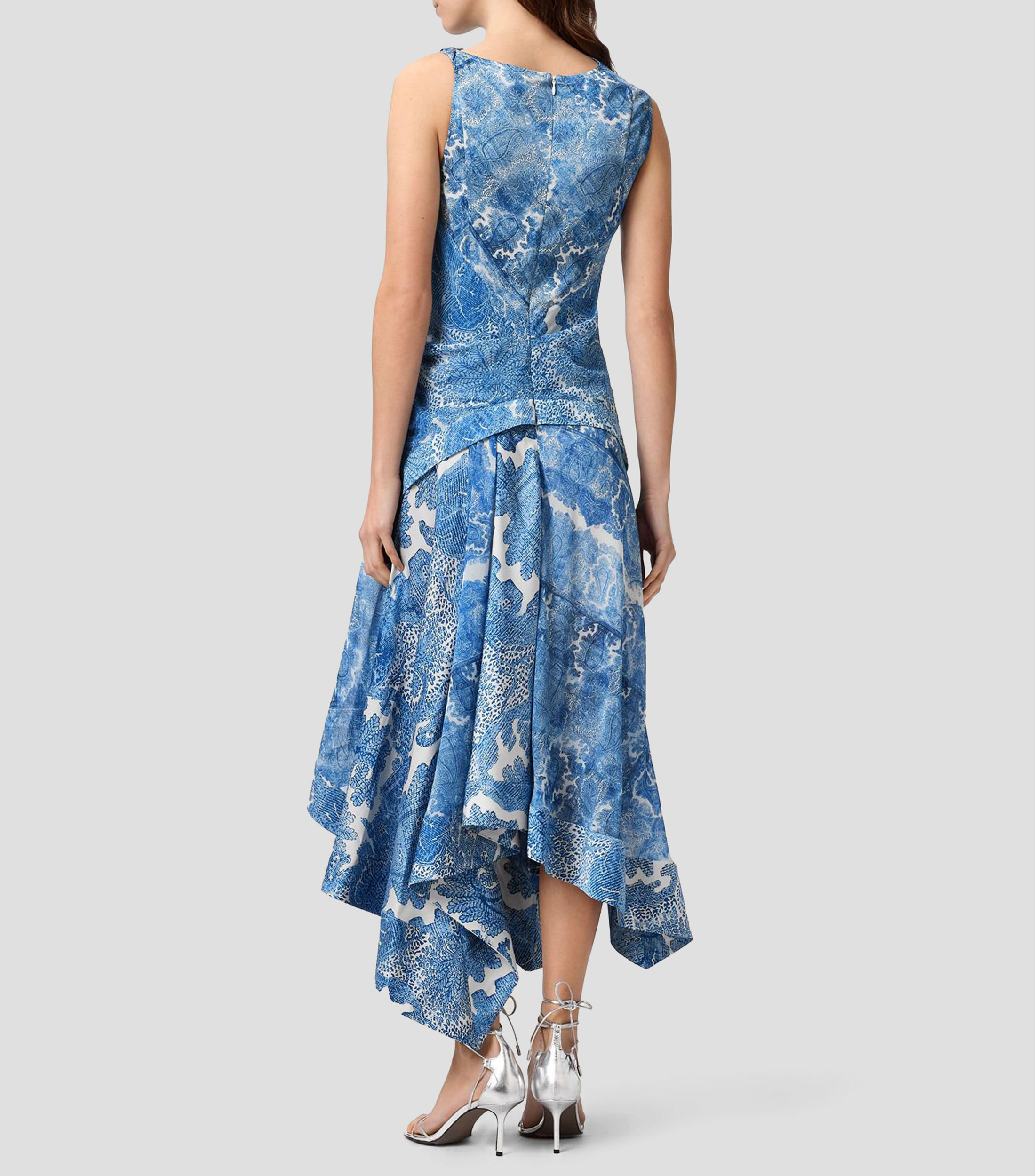 Vestido midi fantasía Mujer