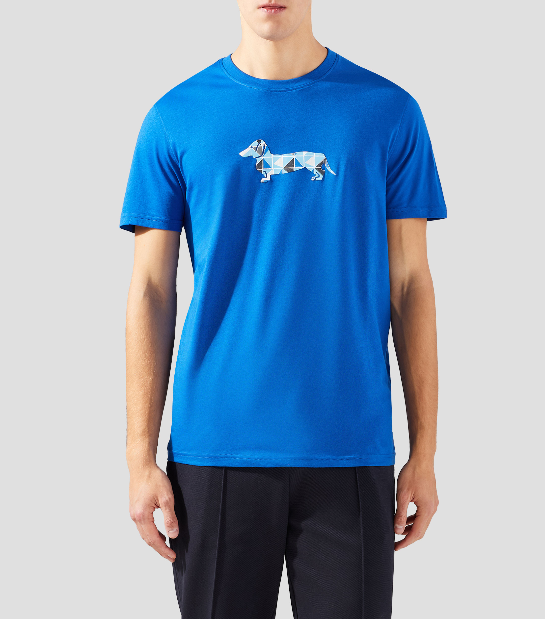 Playera cuello redondo manga corta lisa Hombre