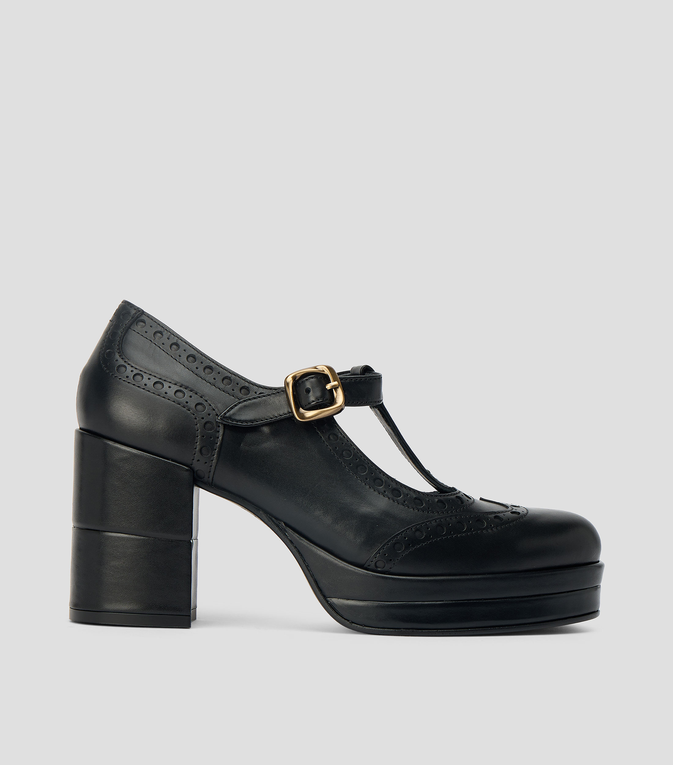 Zapatillas pump Brisa con tacón alto ancho Mujer