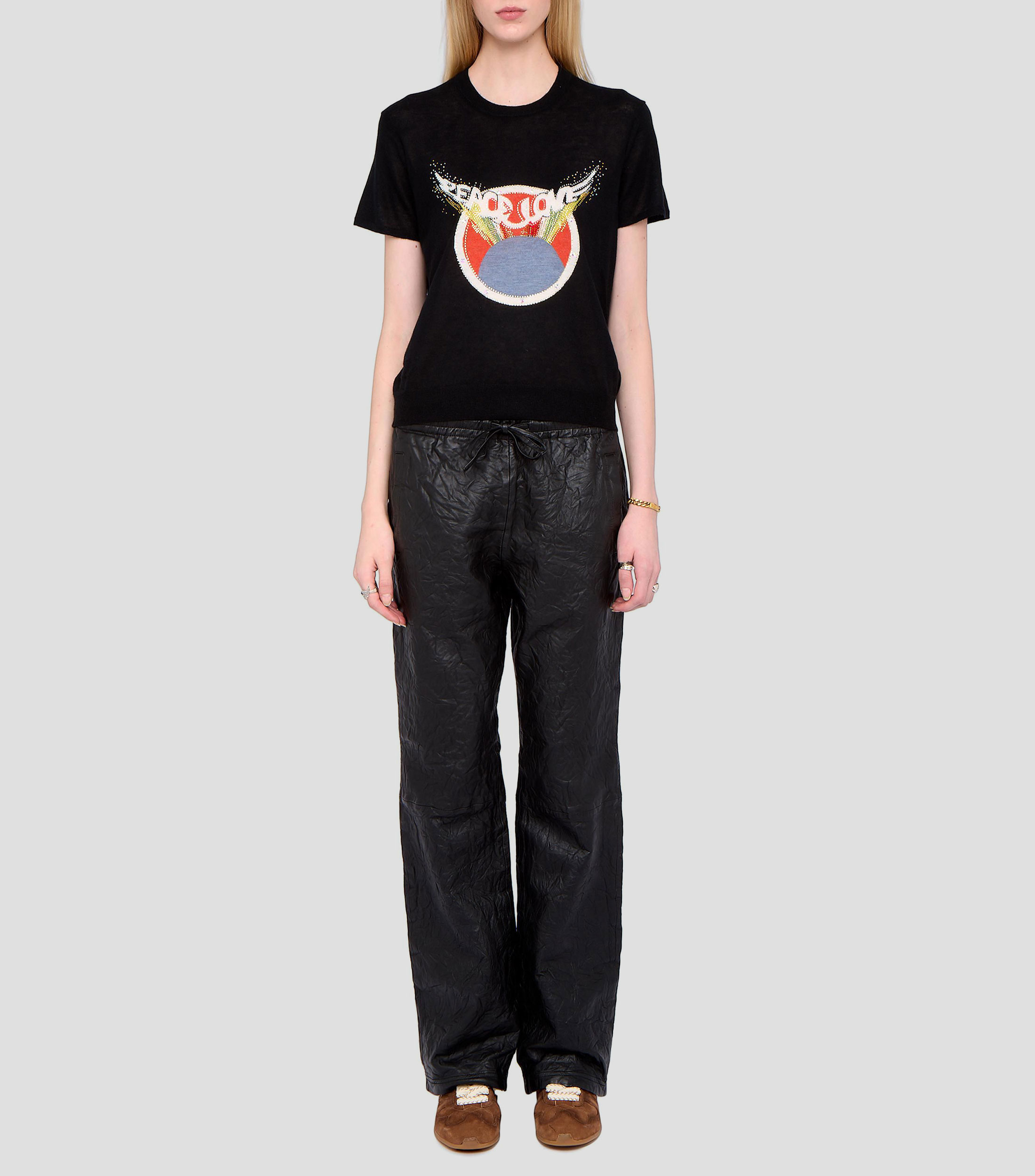 Playera cuello redondo manga corta fantasía Mujer