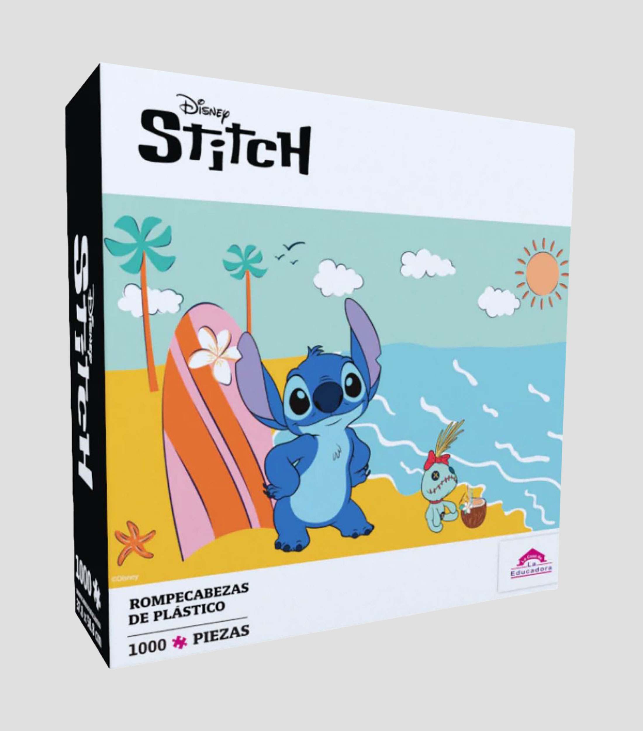 Rompecabezas Stitch En La Playa Disney 1000 Piezas