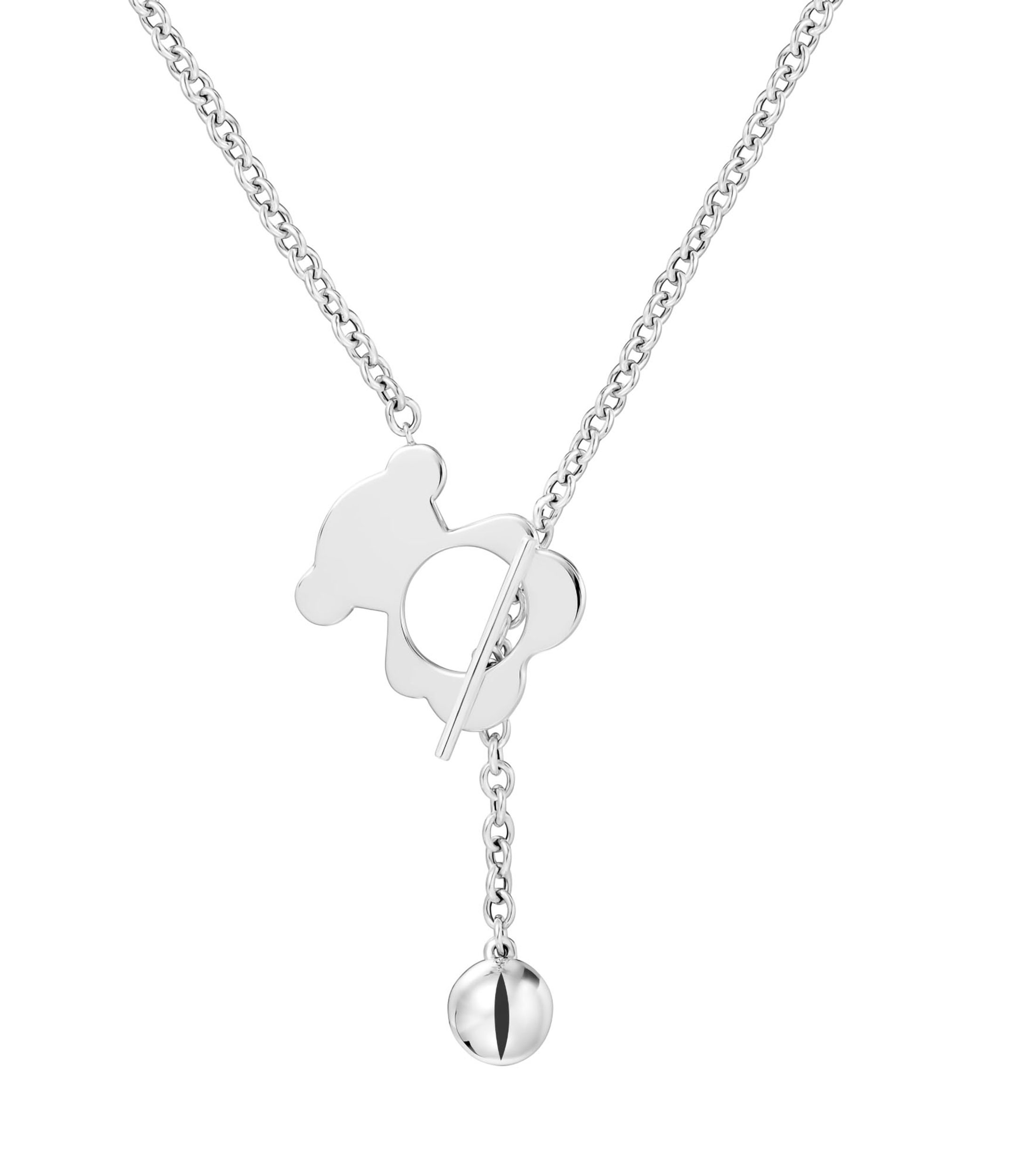 Collar con oso en plata I-Bear Mujer