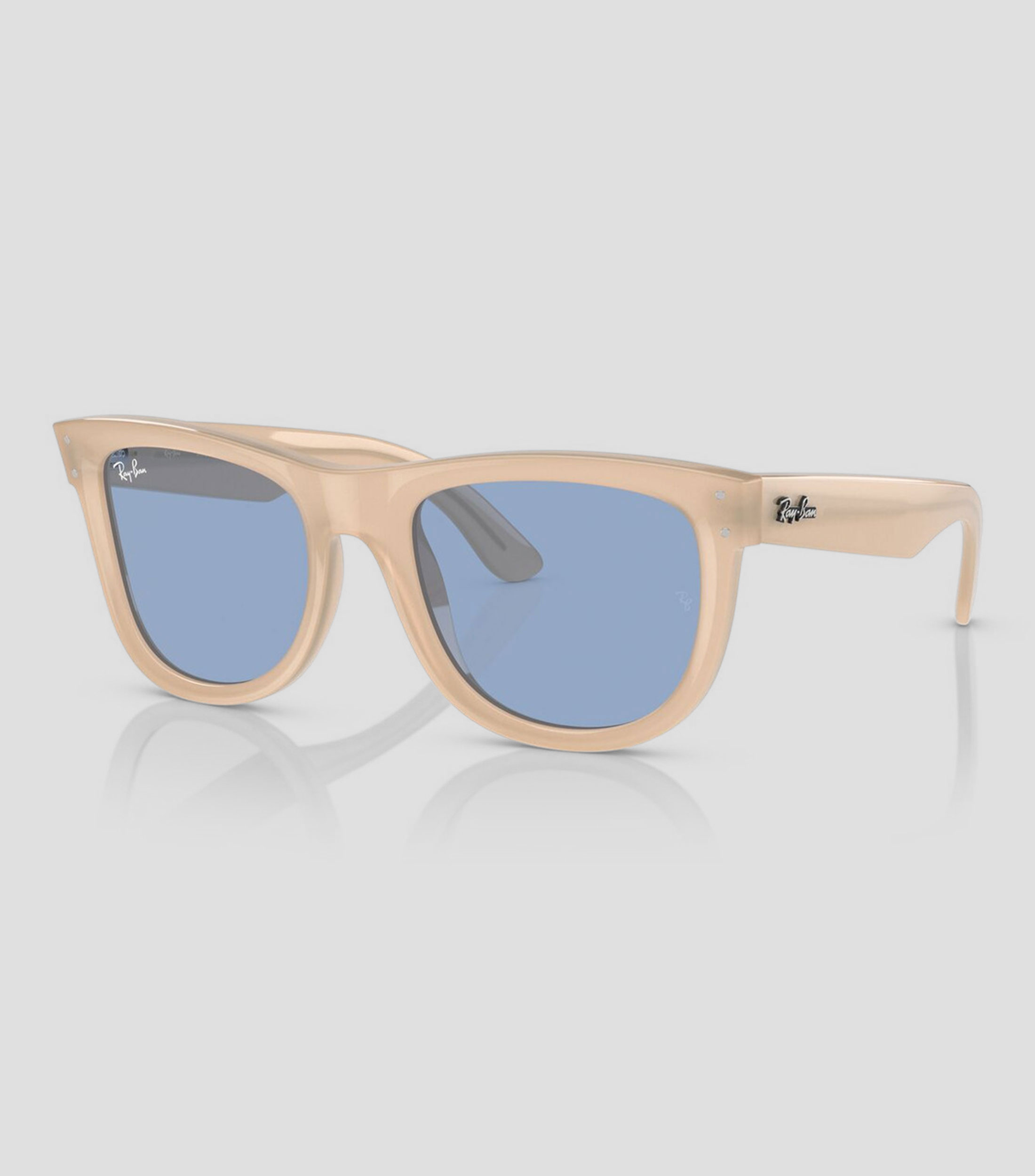 Lentes de sol Cuadrados Wayfarer Reverse Beige Unisex