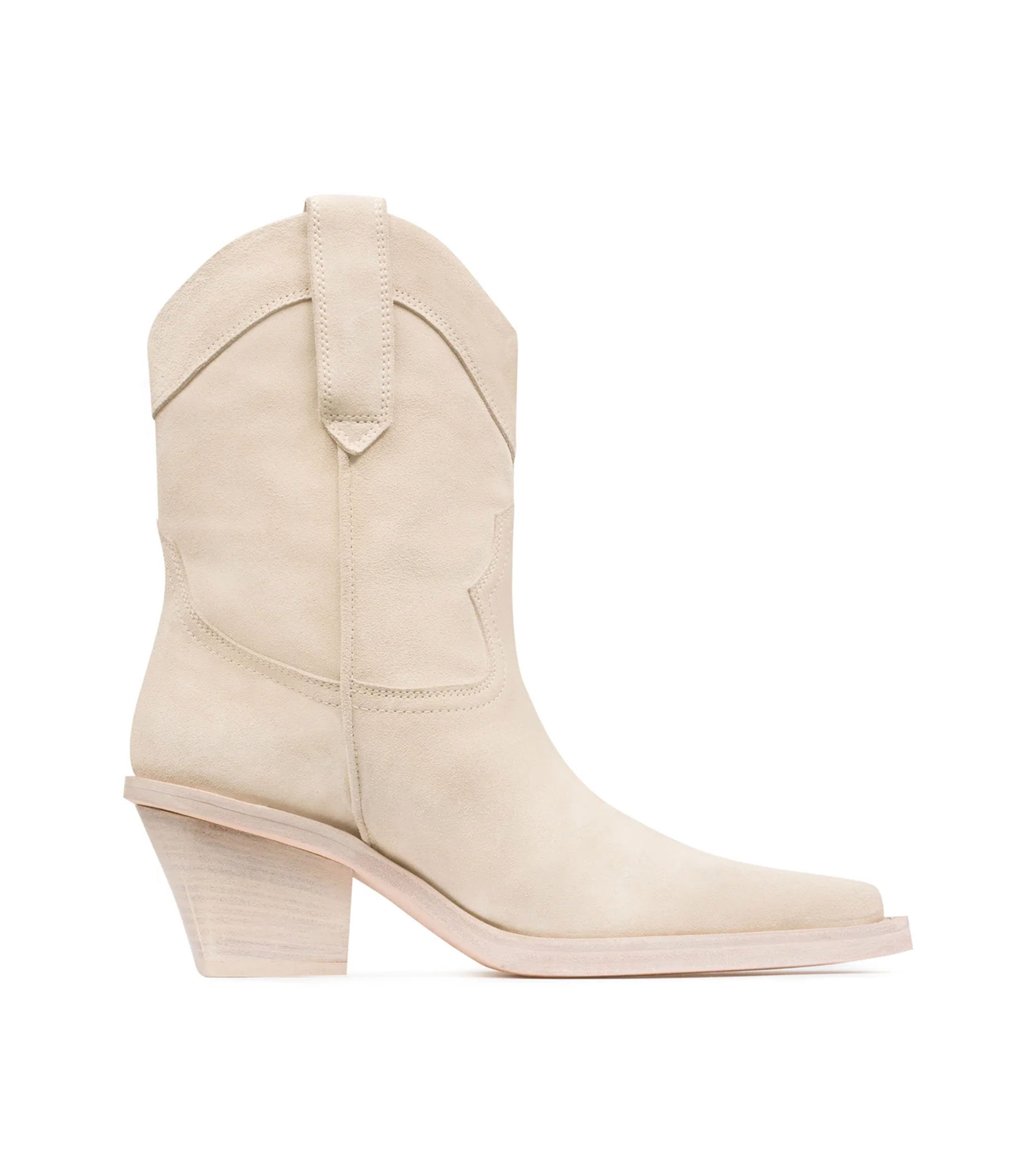 Paris Texas Botines vaqueros Dakota de tacón medio ancho en piel Mujer