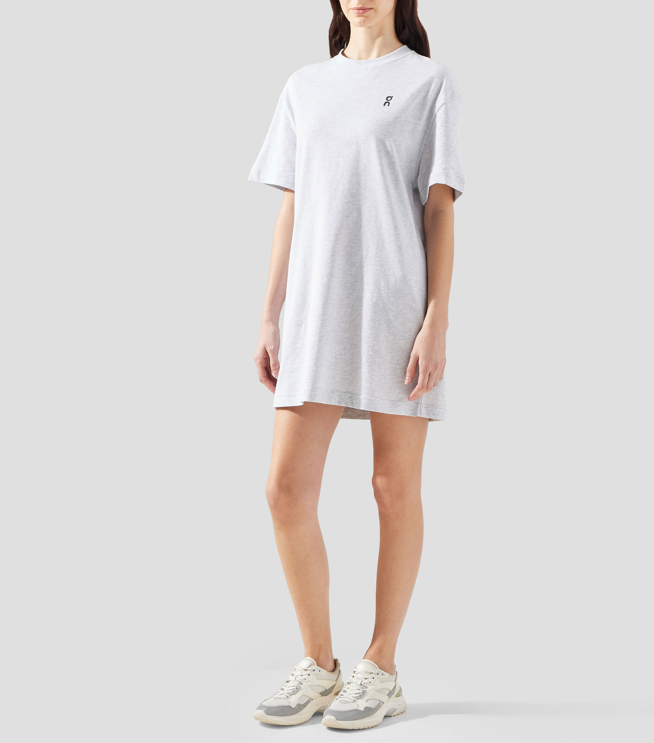 Vestido corto deportivo recto manga corta Mujer