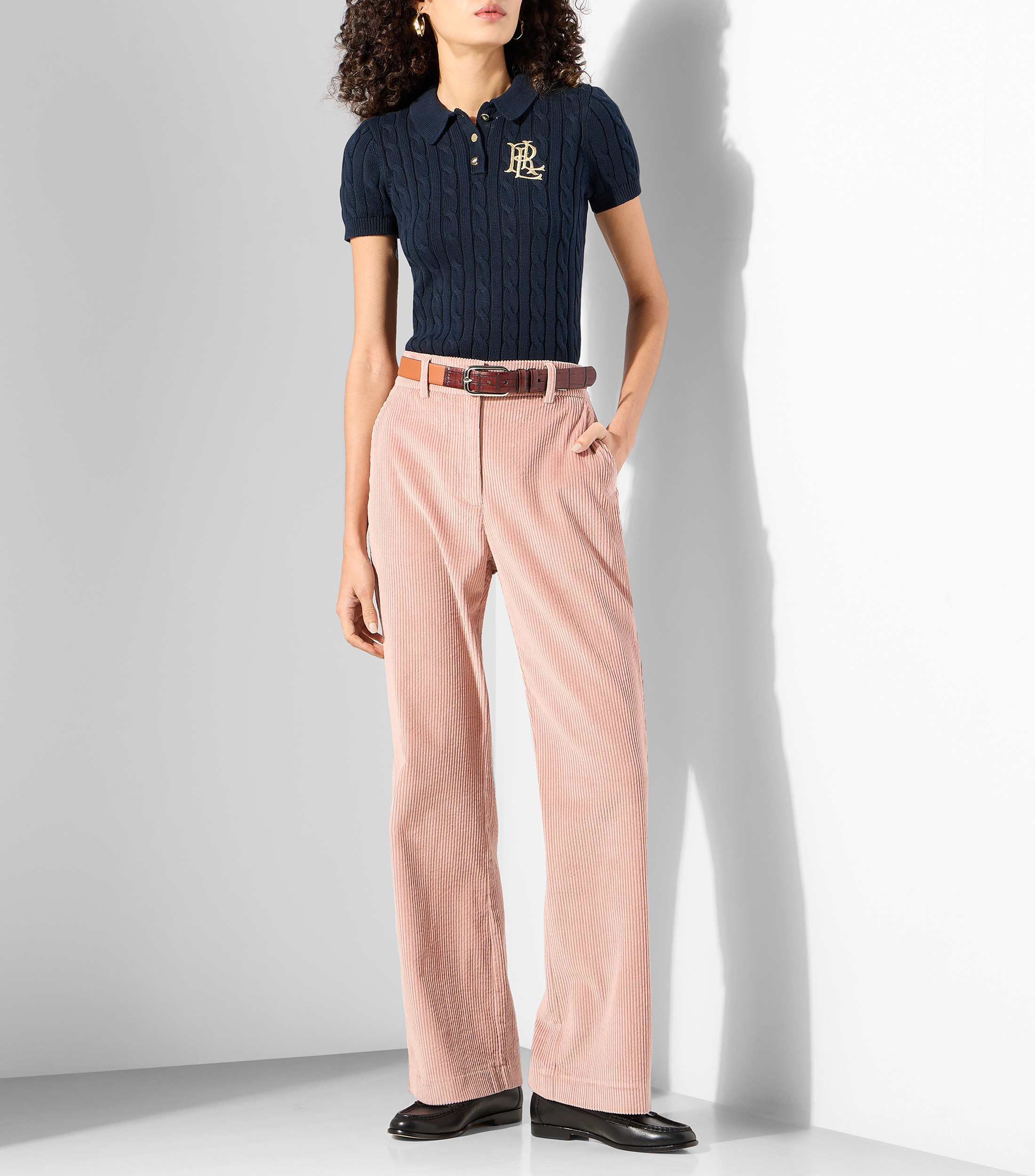 Suéter cuello polo Mujer