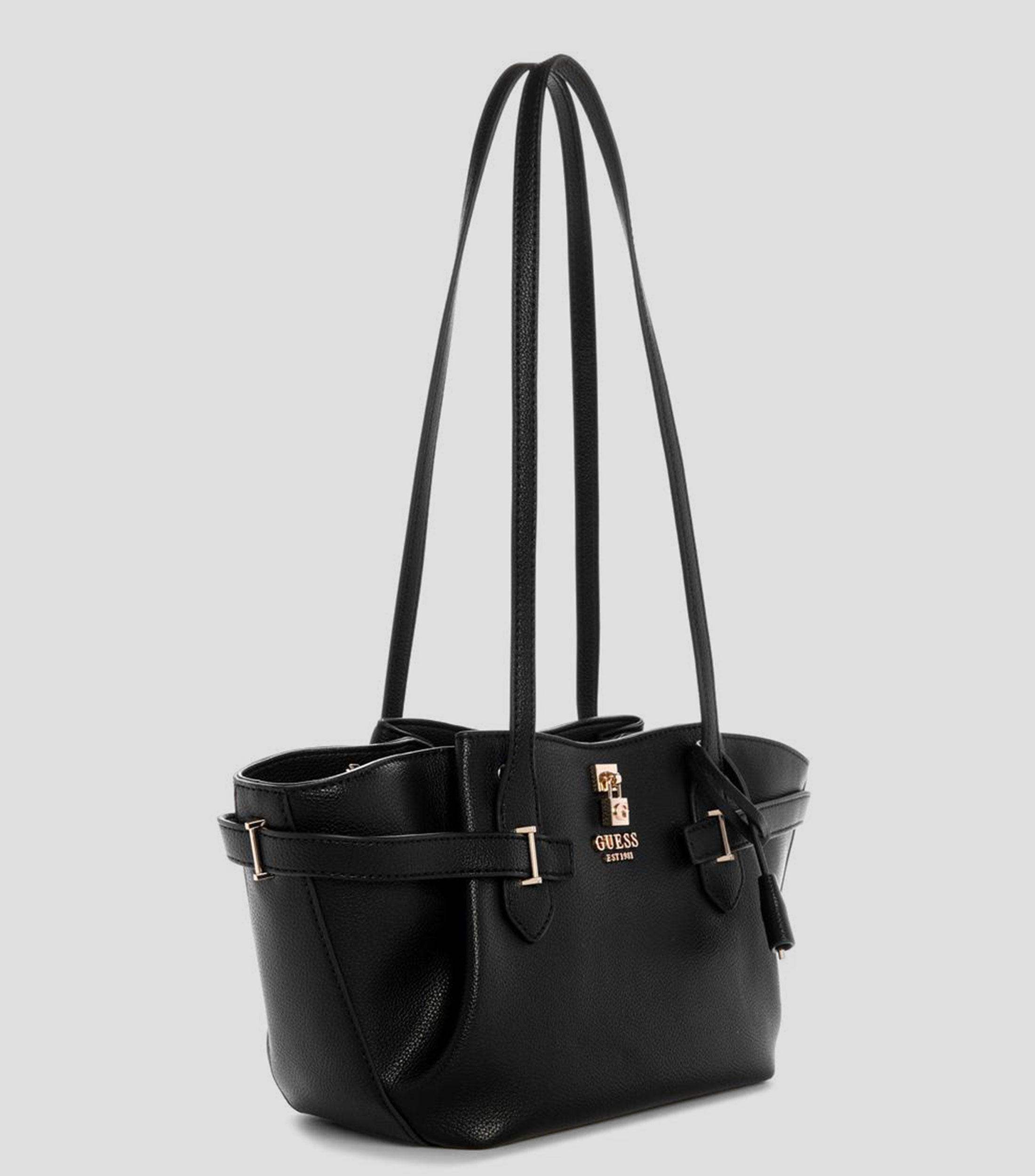 Bolsa satchel negra Yesba lisa Mujer