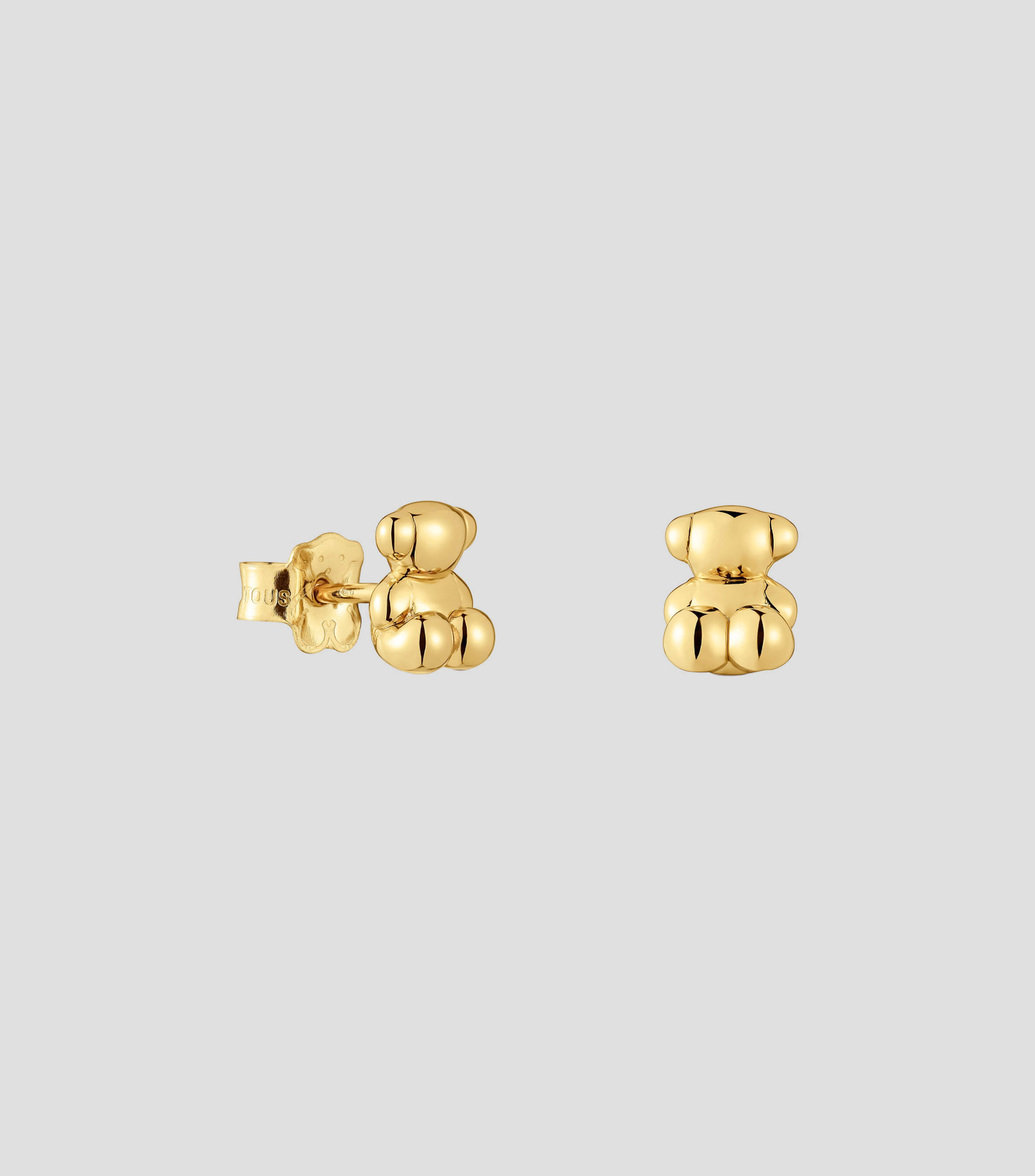 Aretes en oro amarillo de 18 kilates con oso Bold Bear Mujer