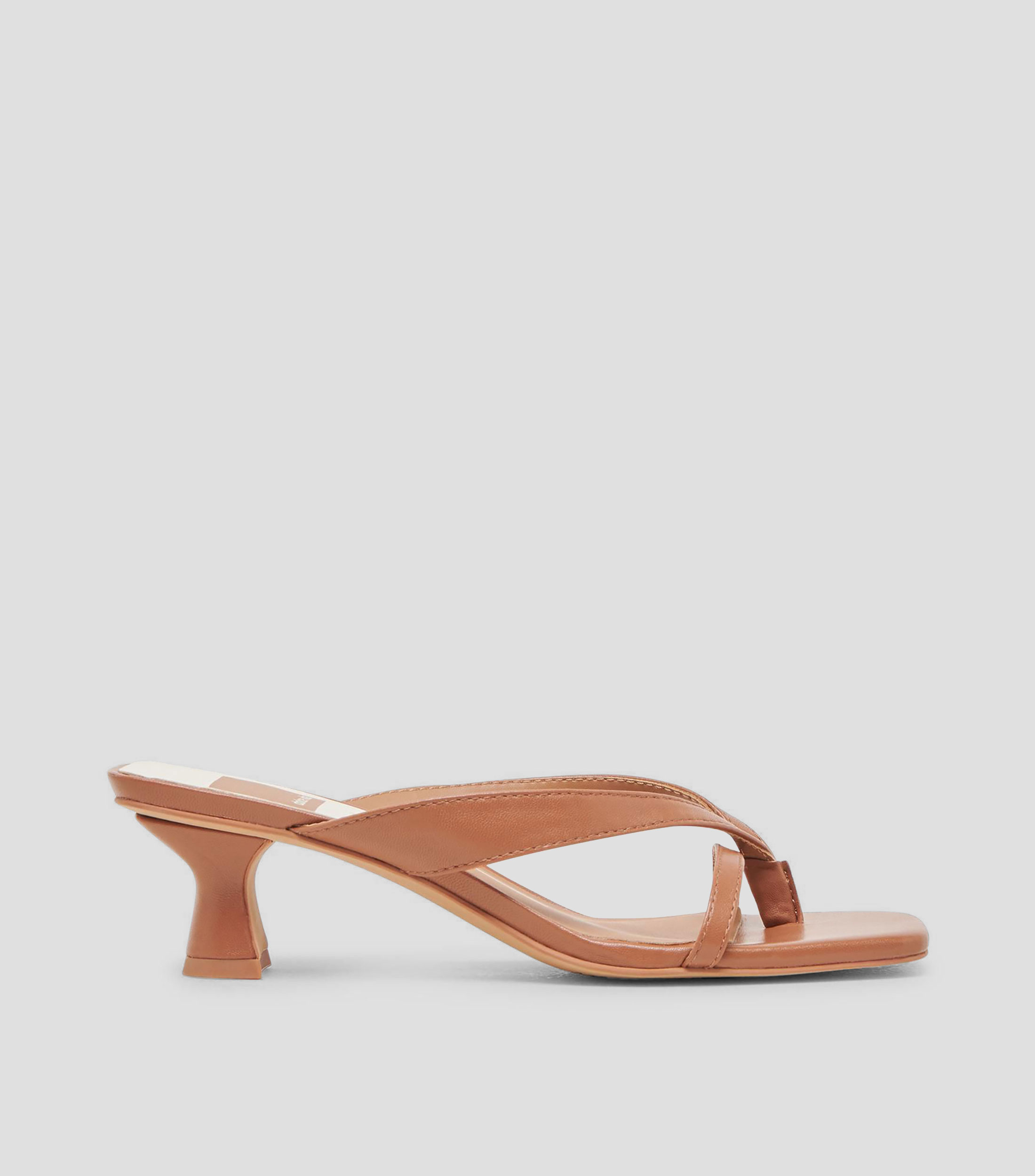 Sandalias Brevel con tacón bajo media luna lisas Mujer