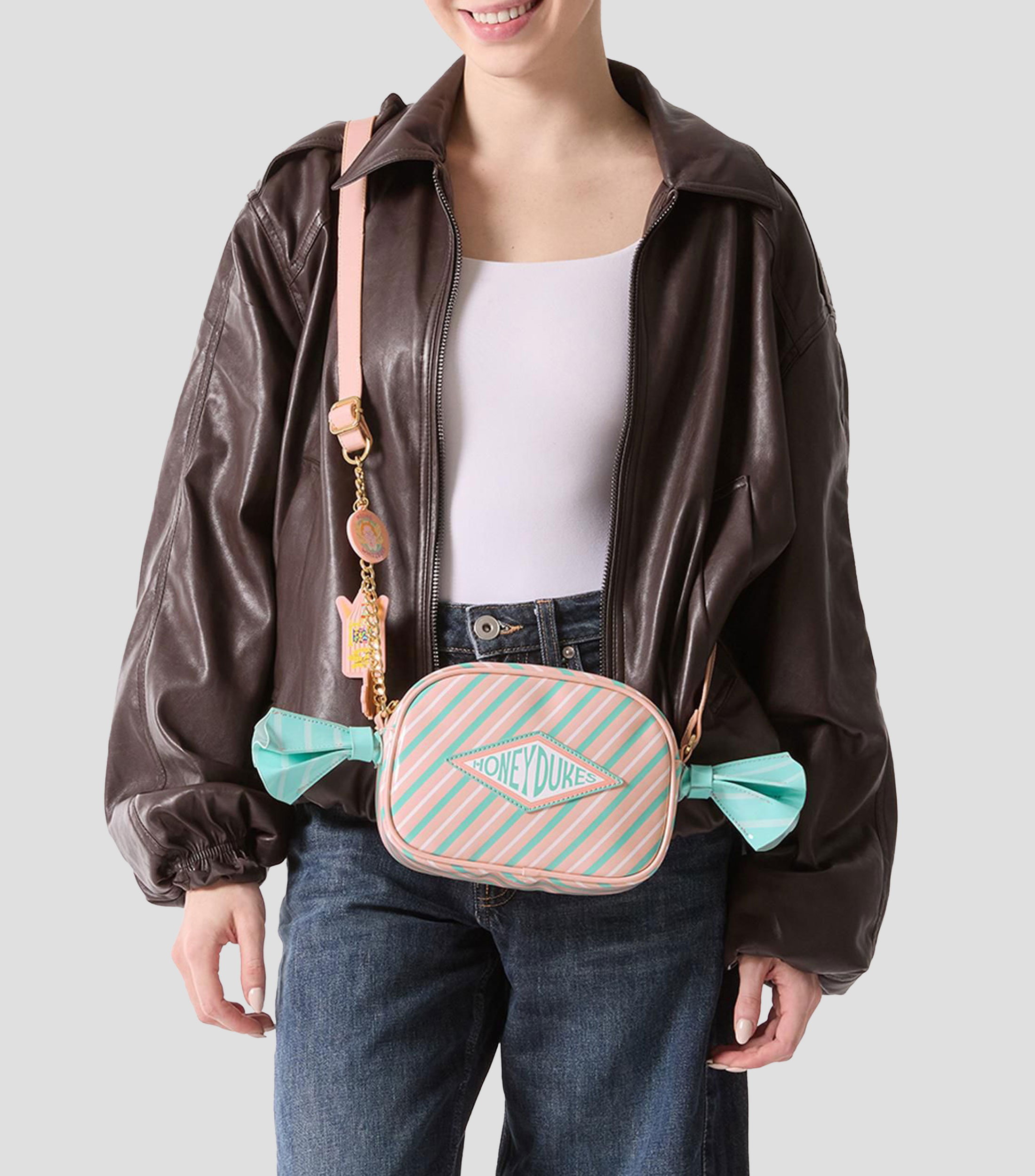 Bolsa crossbody Sweet & Magical rayas Mujer