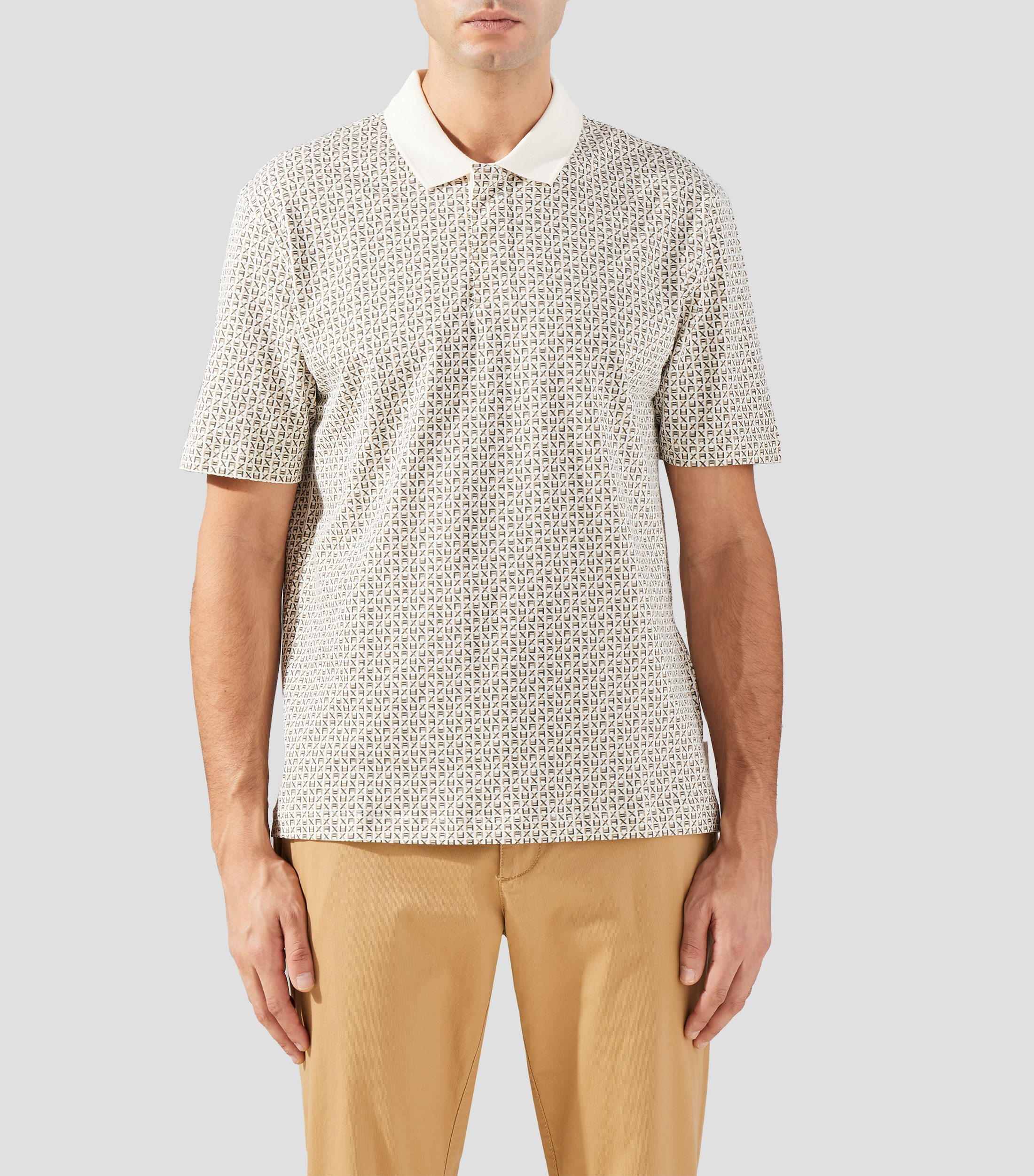 Playera tipo polo manga corta fantasía Hombre