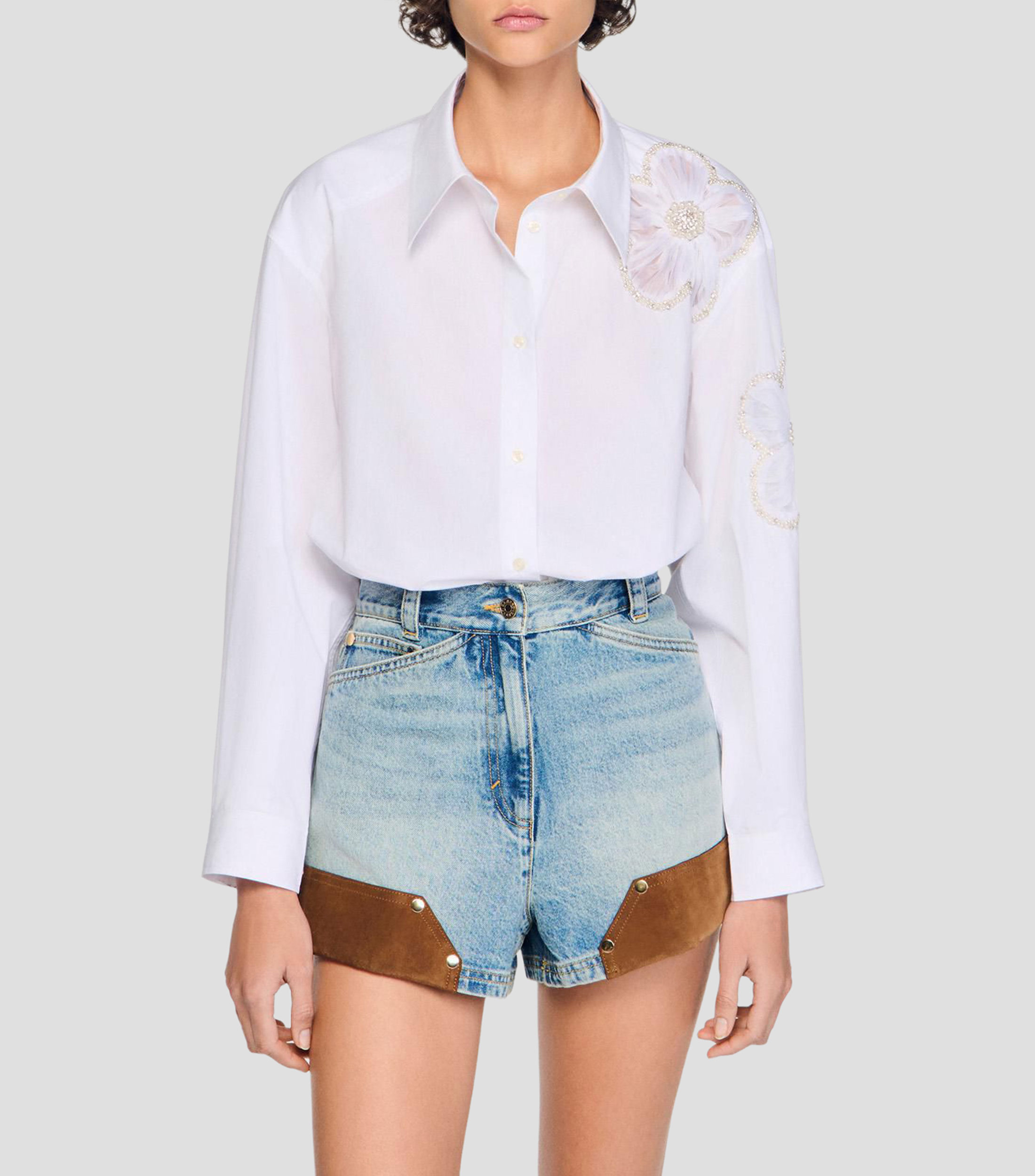 Camisa manga larga fantasía Mujer