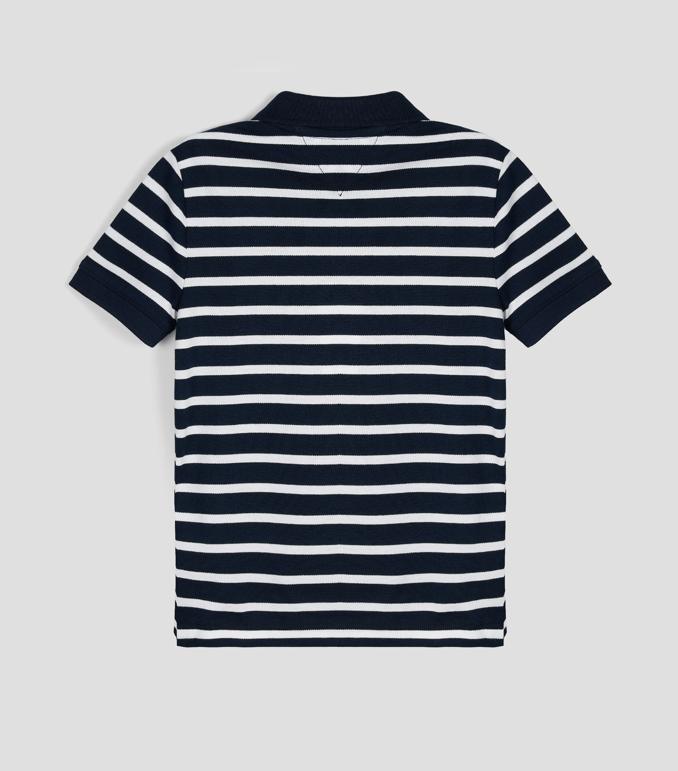 Playera tipo polo manga corta con rayas Niño