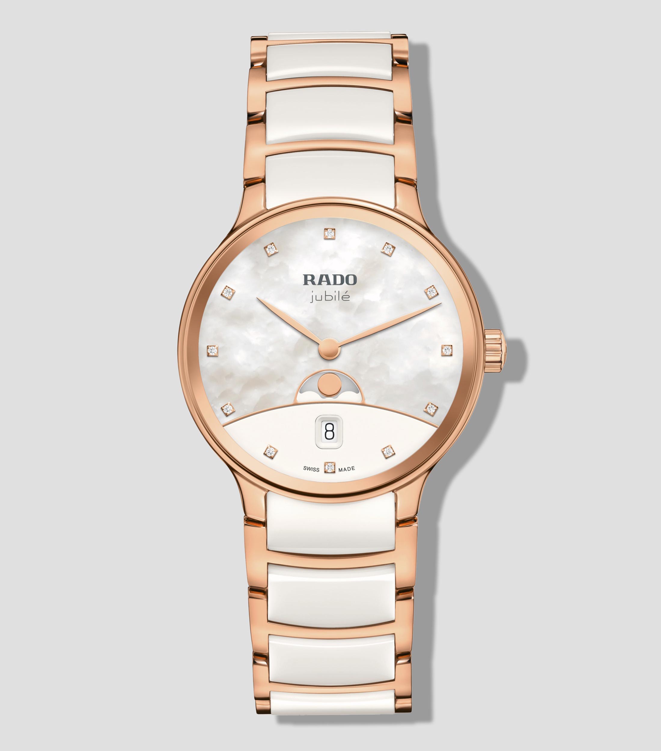Reloj para Hombre Centrix Moonphase casual blanco