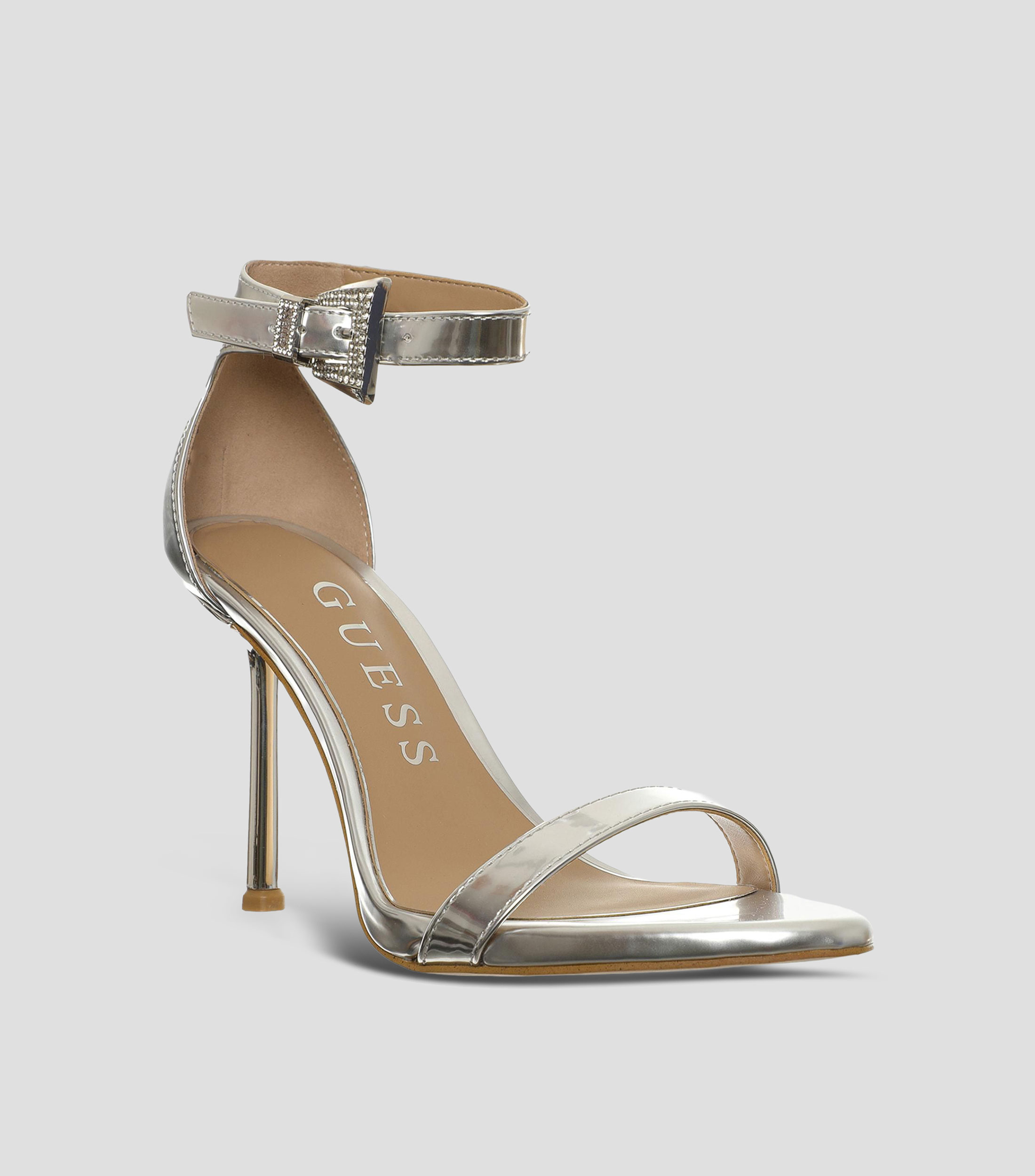 Sandalias con tacón alto aguja Mujer