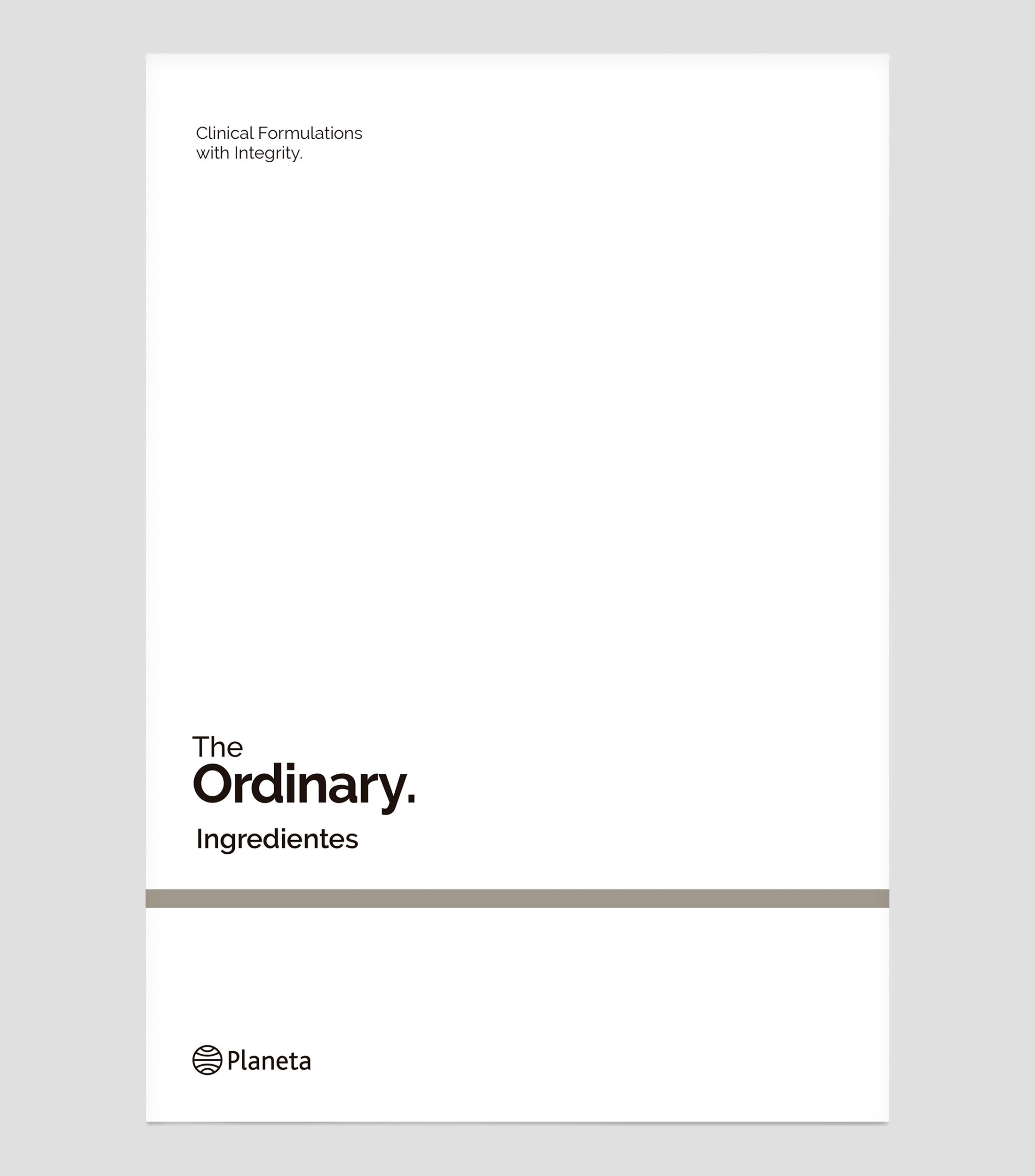 Superación PersonalIngredientes, The Ordinary