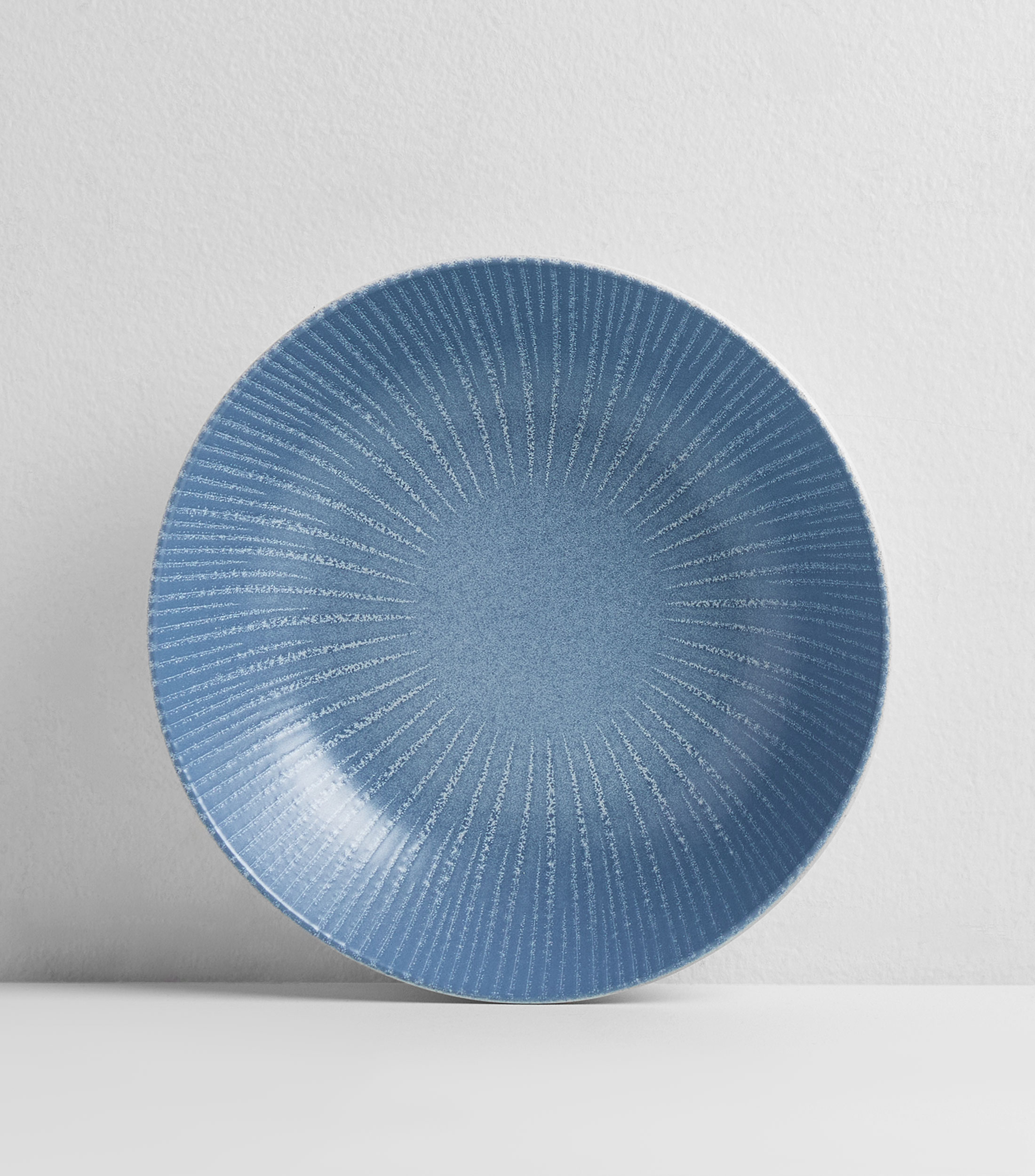 Plato para sopa en cerámica azul