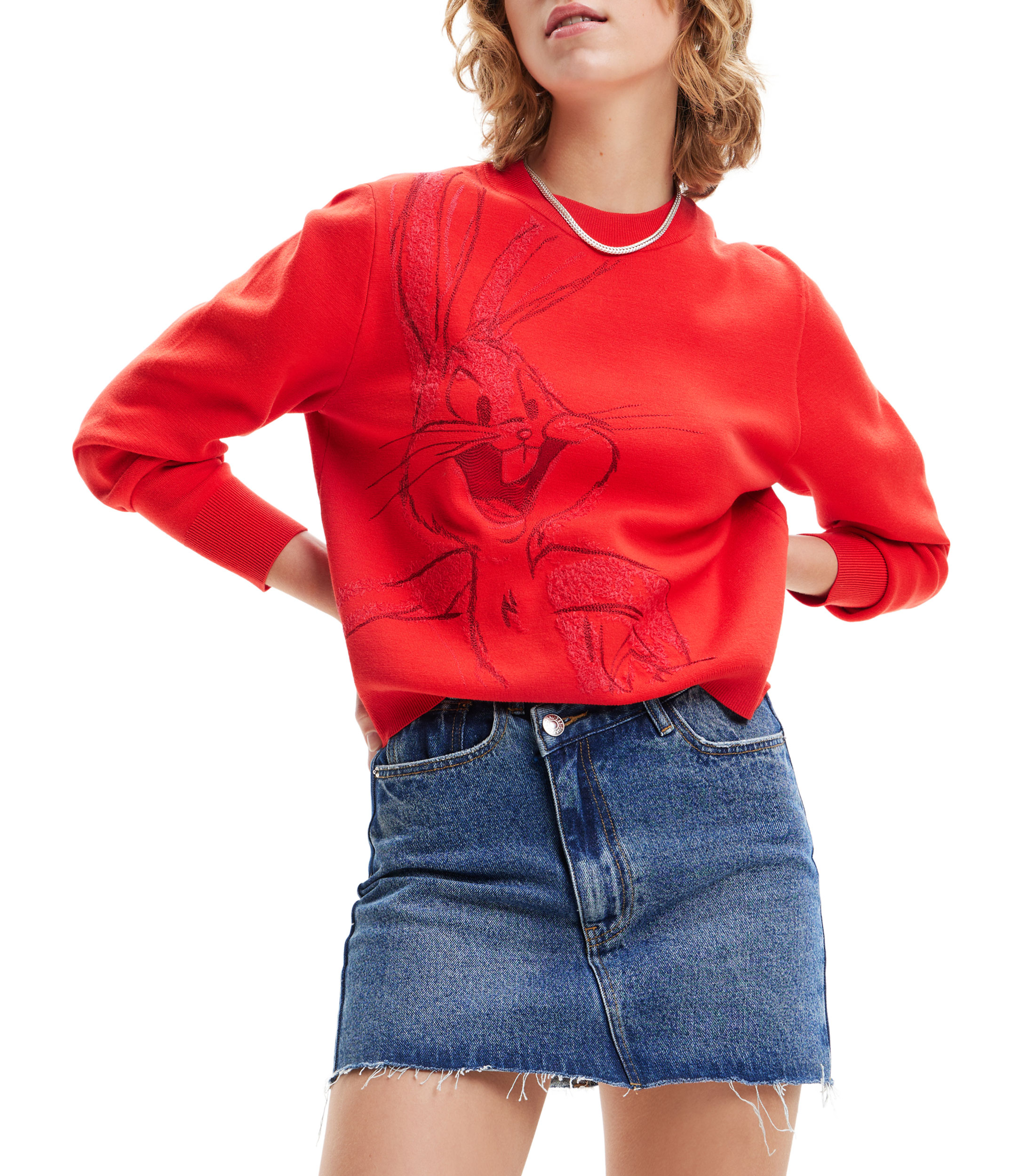 Suéter Desigual Para Mujer - Chaleco Con Blusa Interior, Bordado Floral Y Estampado Indonesio | Juego De Dos Piezas