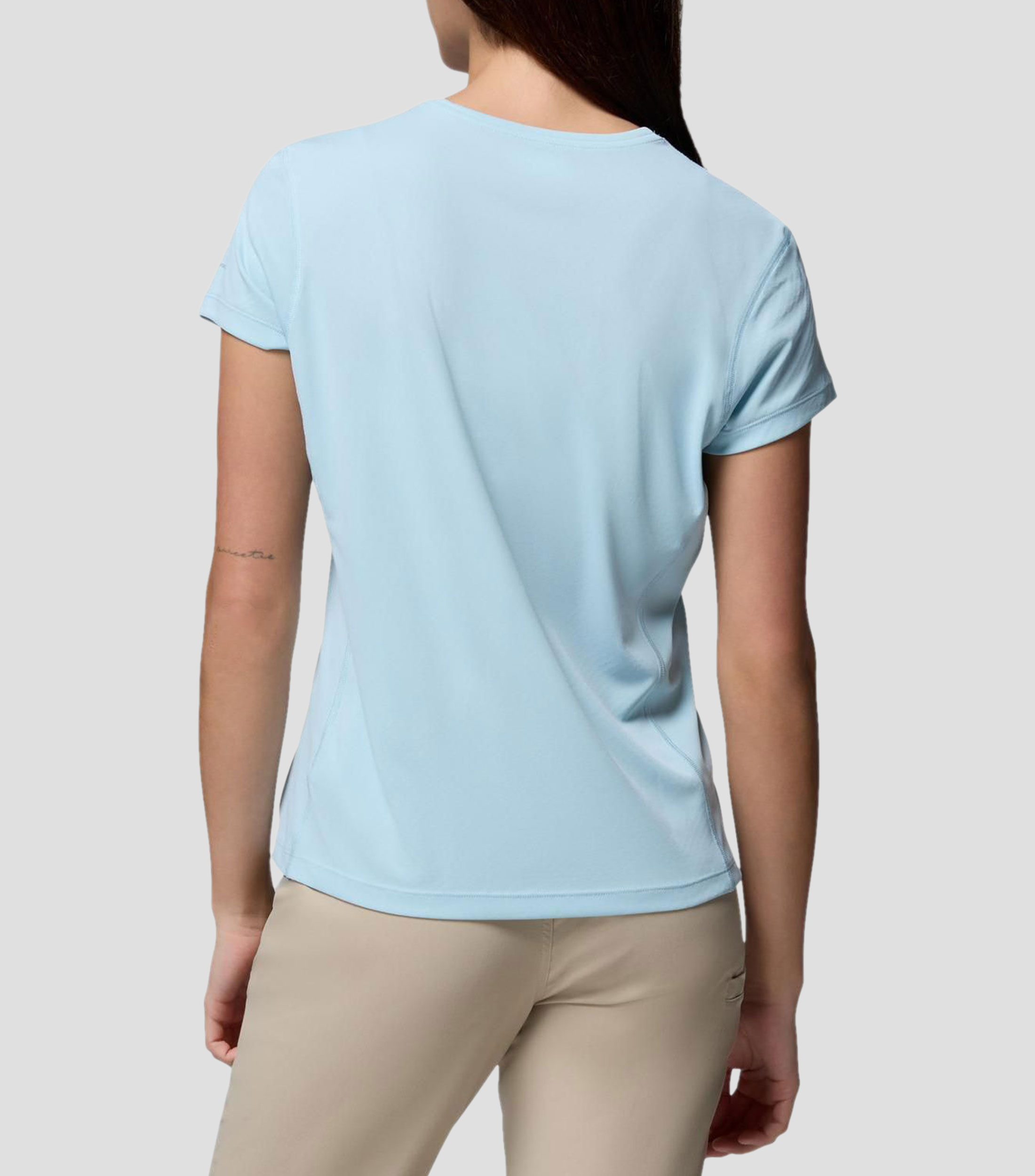 Playera para senderismo liso Mujer