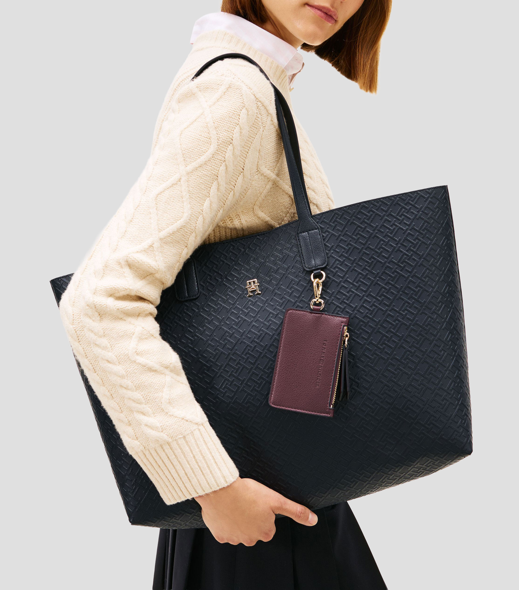 Bolsa tote azul Icon lisa Mujer