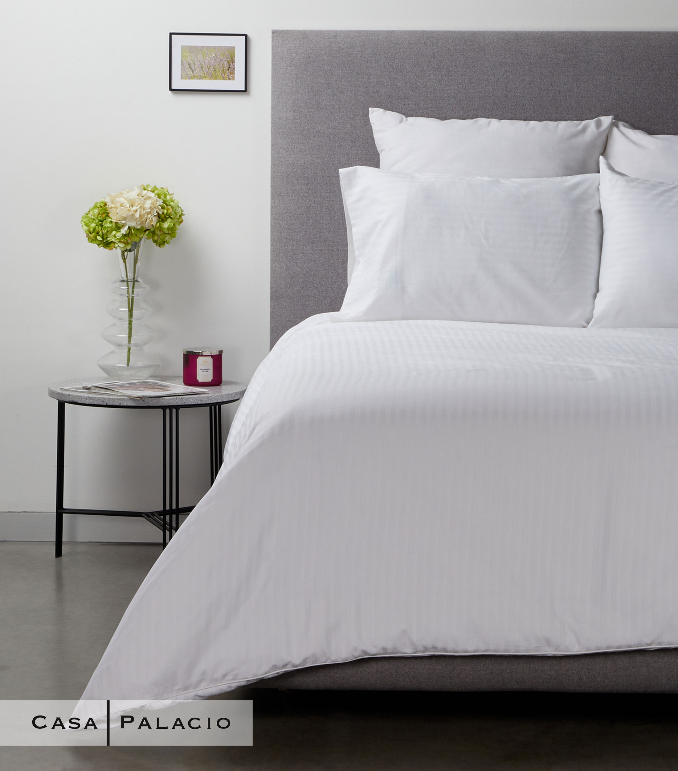 Juego de Funda para Duvet Matrimonial - Queen Size en algodón Glaciar blanca