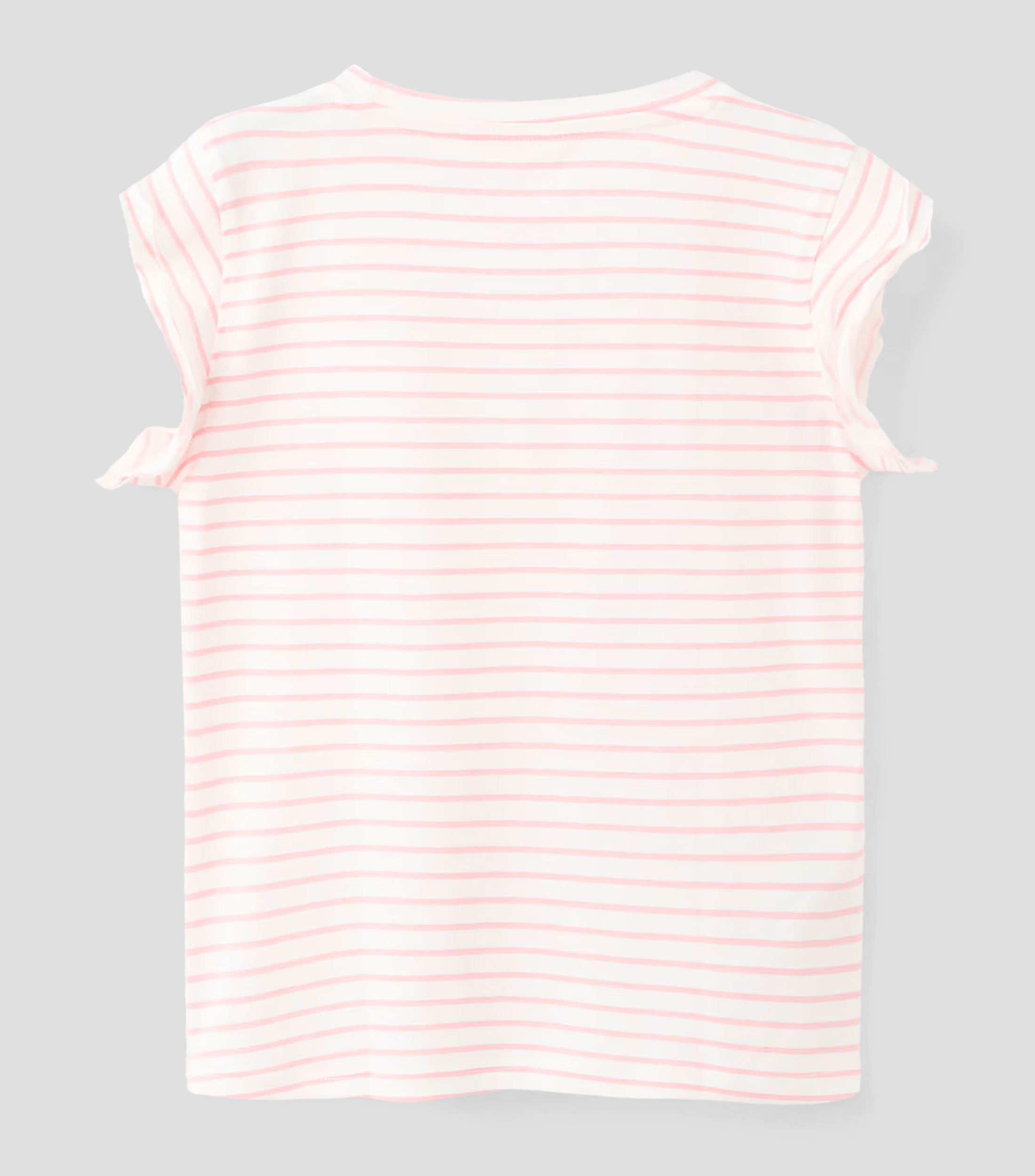 Playera cuello redondo manga corta de rayas Niña