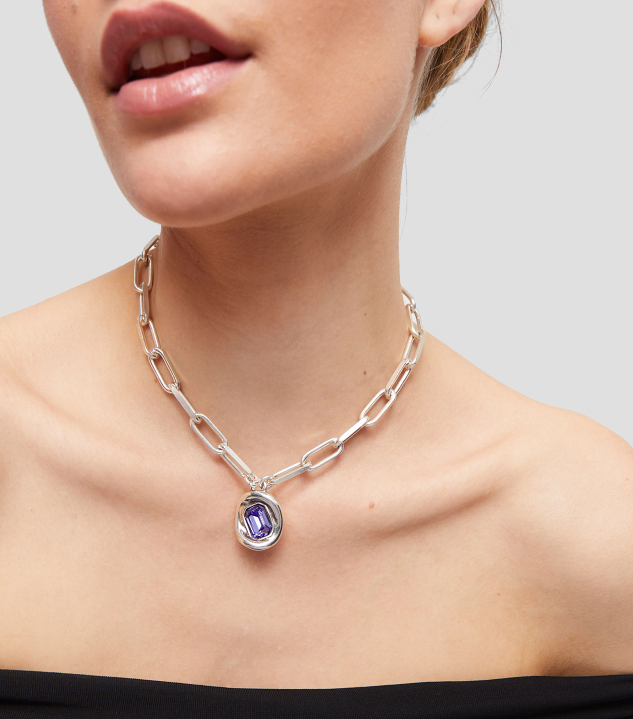 Cadena con cristal Mujer
