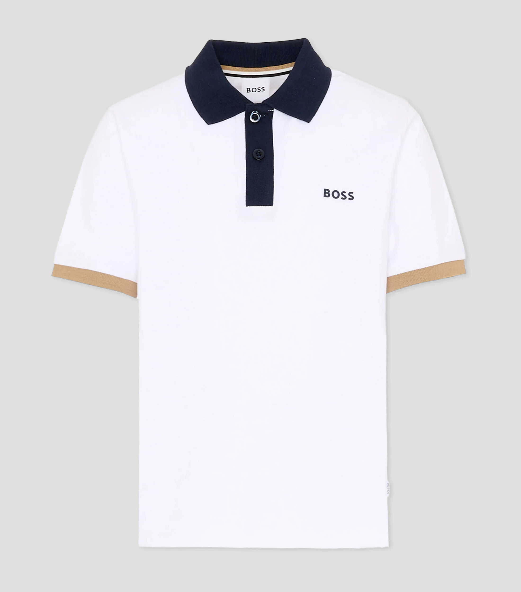 Playera tipo polo manga corta lisa Niño