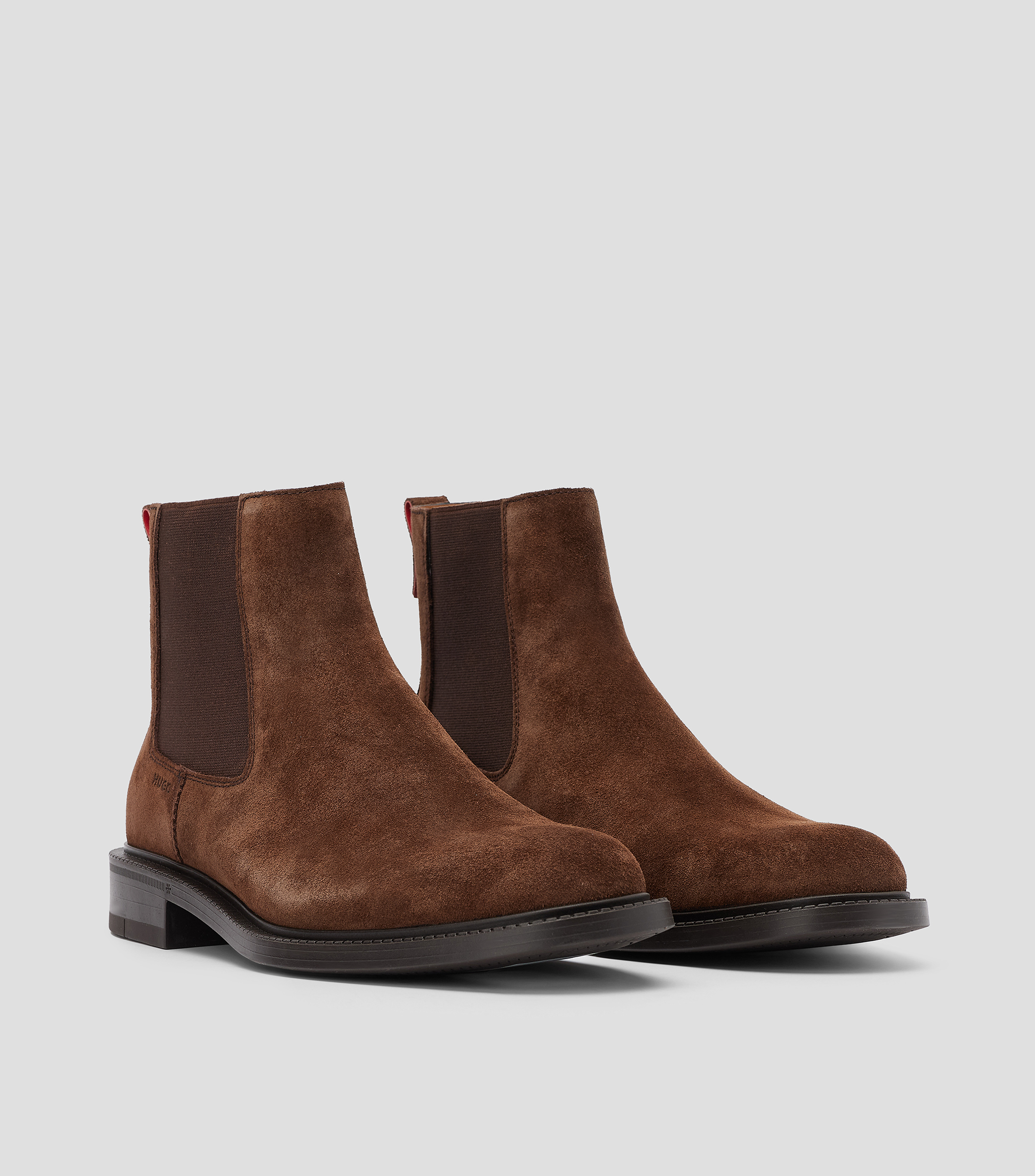 Botas con tacón bajo media luna Hombre