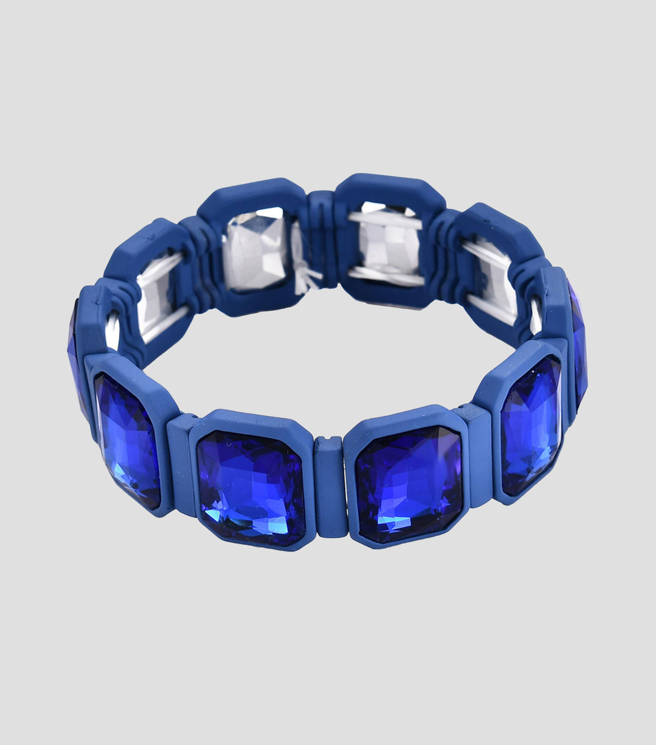 Pulsera elástica con cristal Mujer