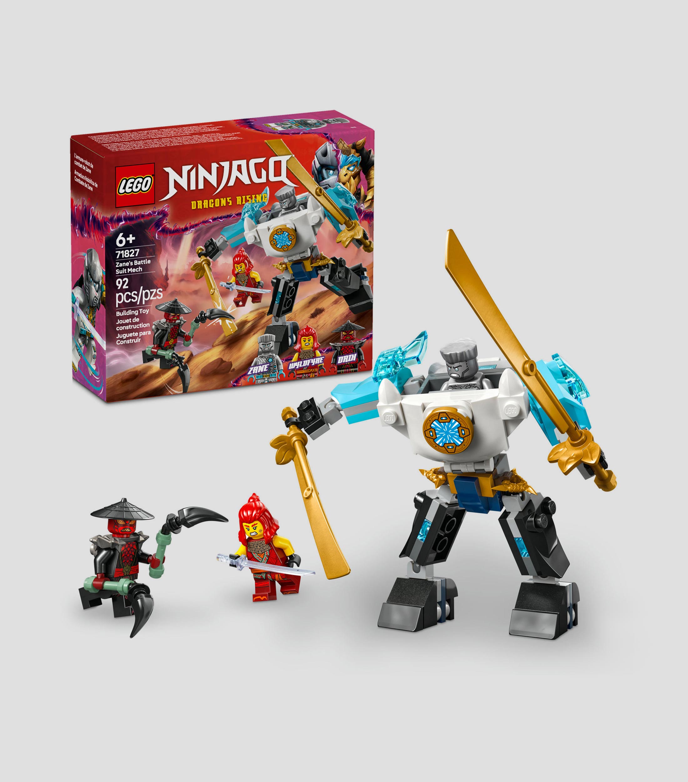Lego Ninjago Armadura Robótica de Combate de Zane 71827