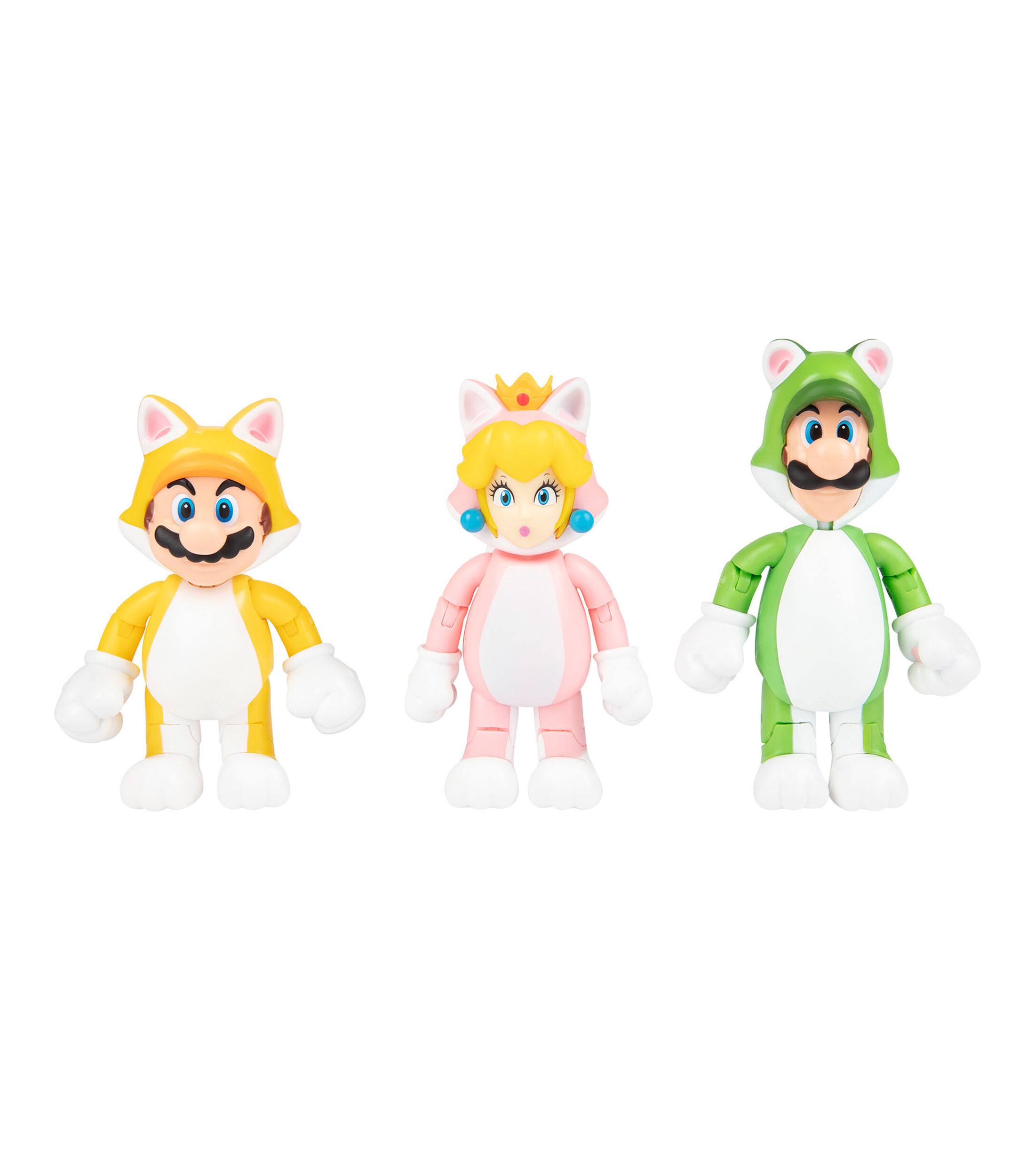 Pack 3 Figuras De Acción De Super Mario 3D World