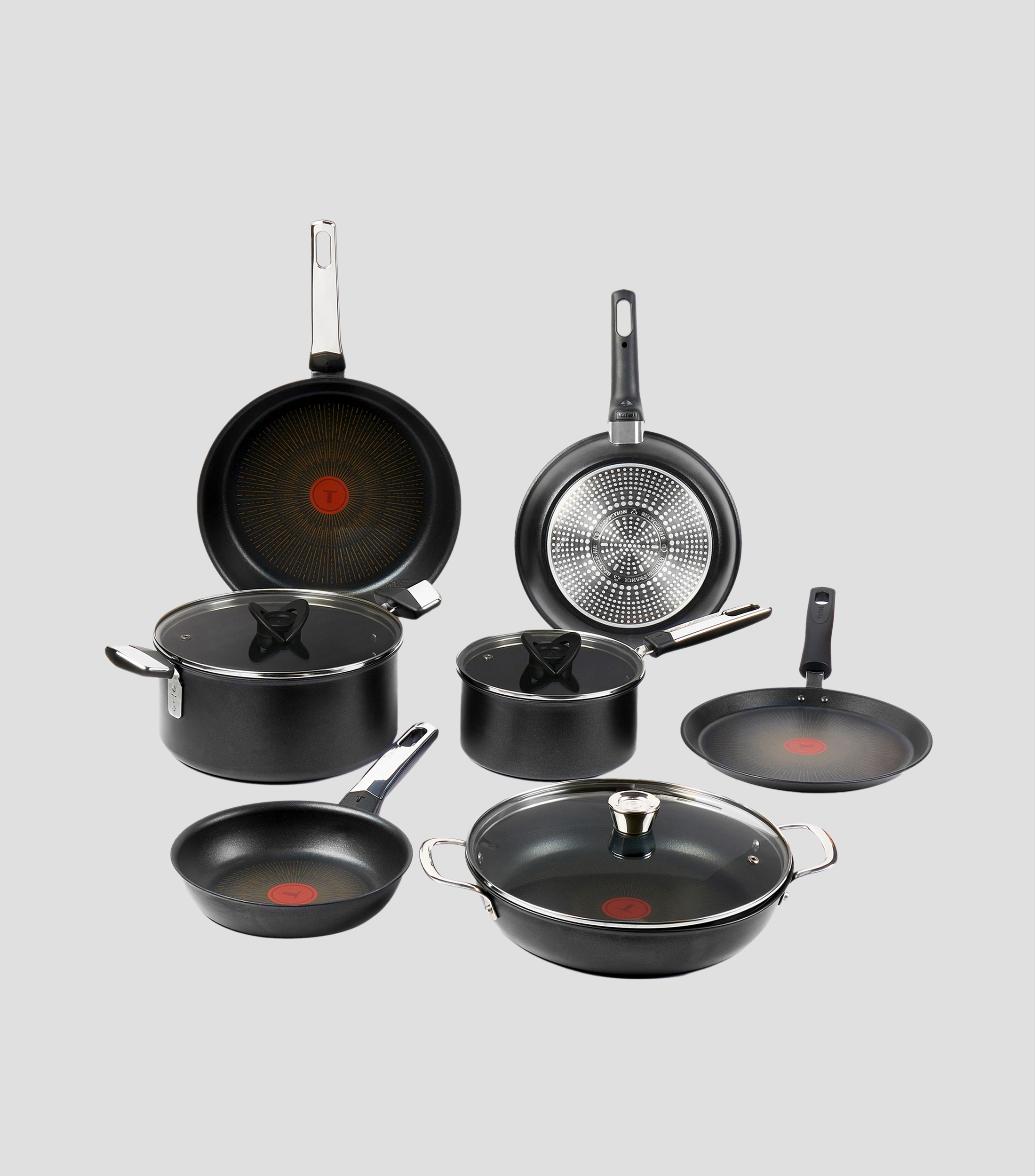 Batería de cocina en aluminio 10 Piezas Excellence