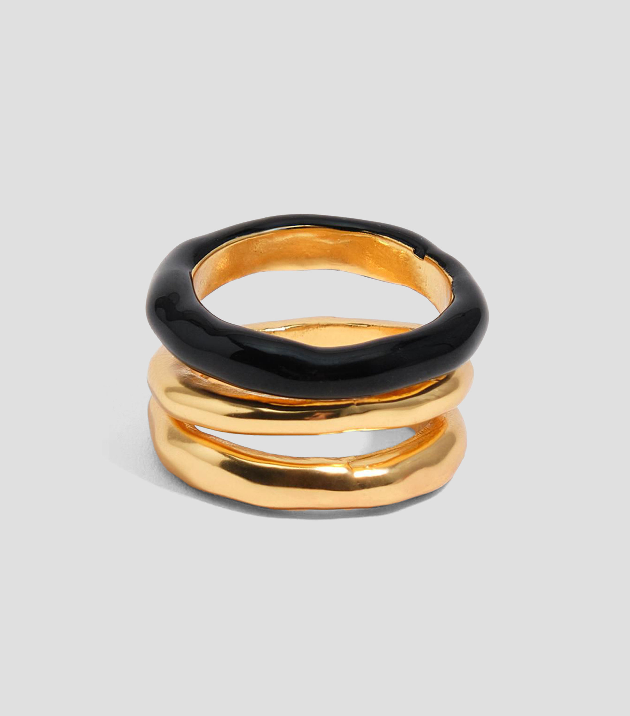Anillo textura bandas Mujer