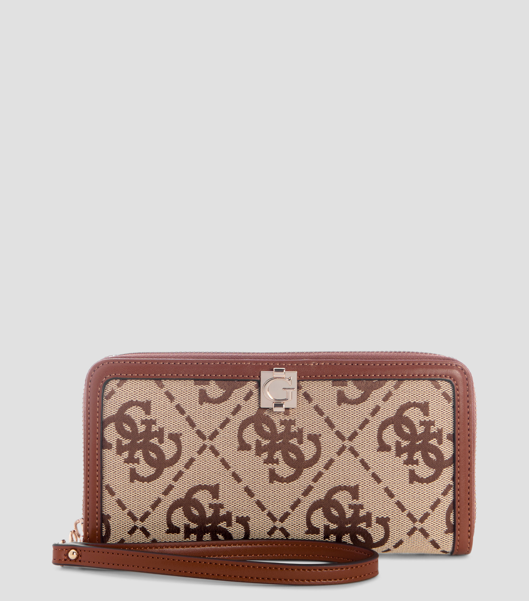 Cartera café Audrey estampada Mujer