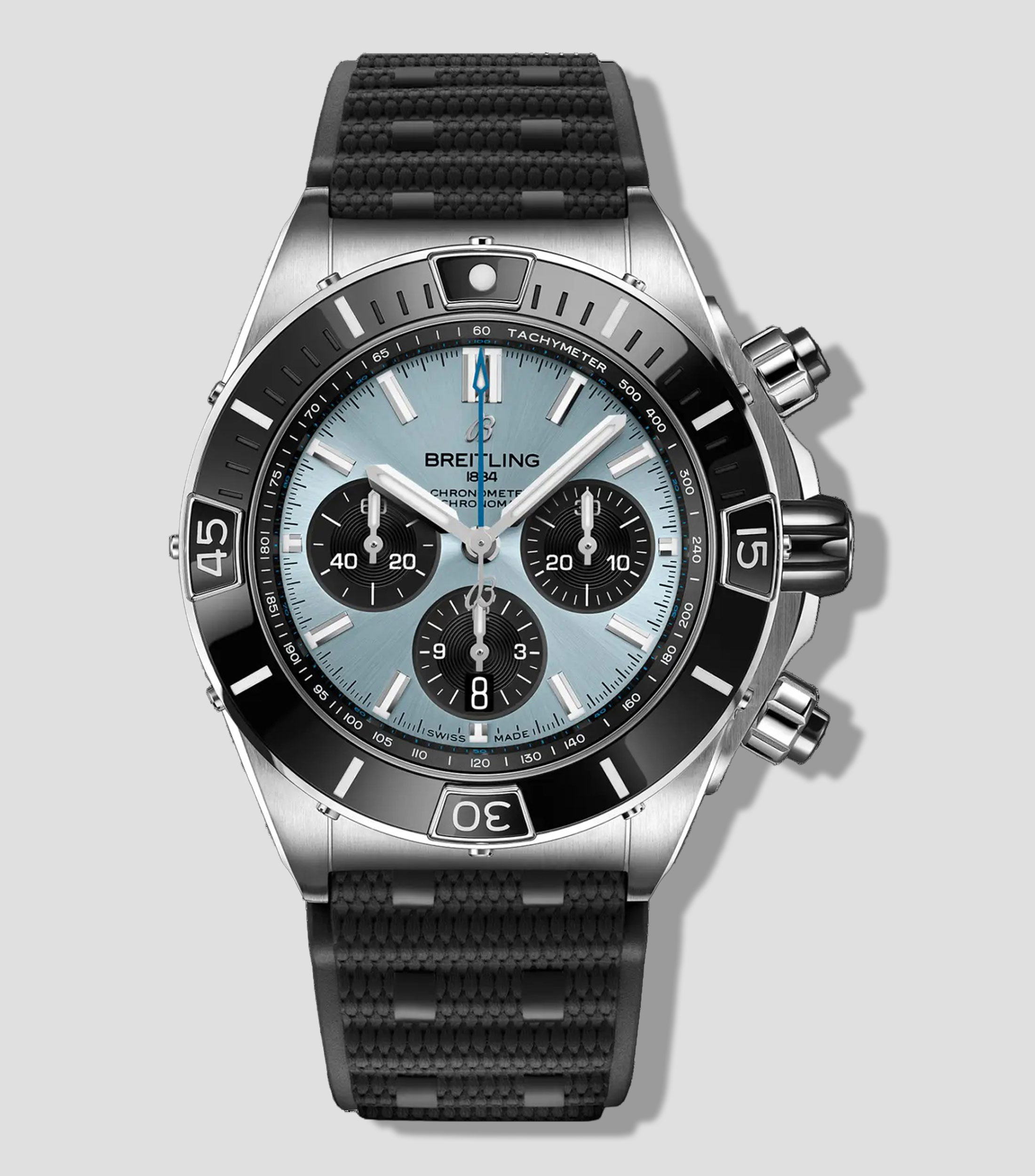 Reloj para Hombre Super Chronomat Deportivo Plateado