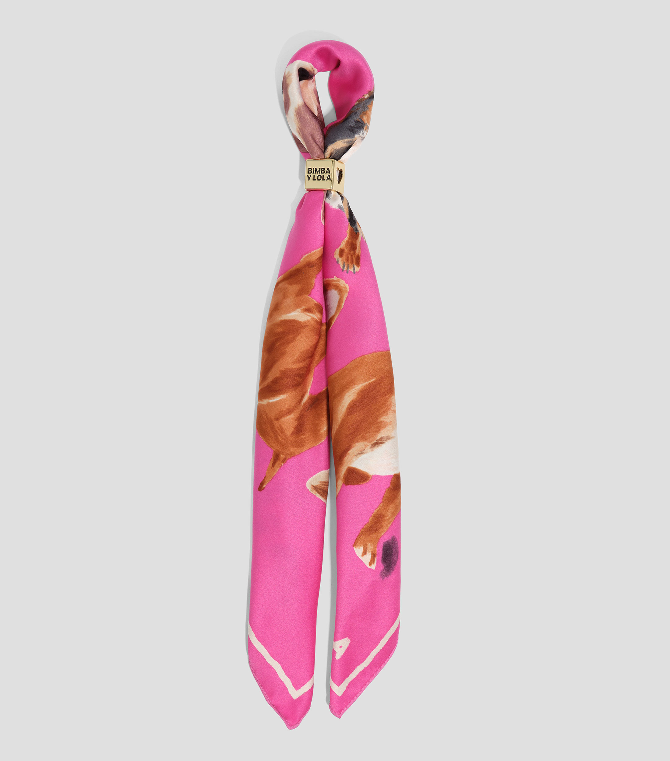 Pañuelo Estampado de Perros Chihuahuas Mujer