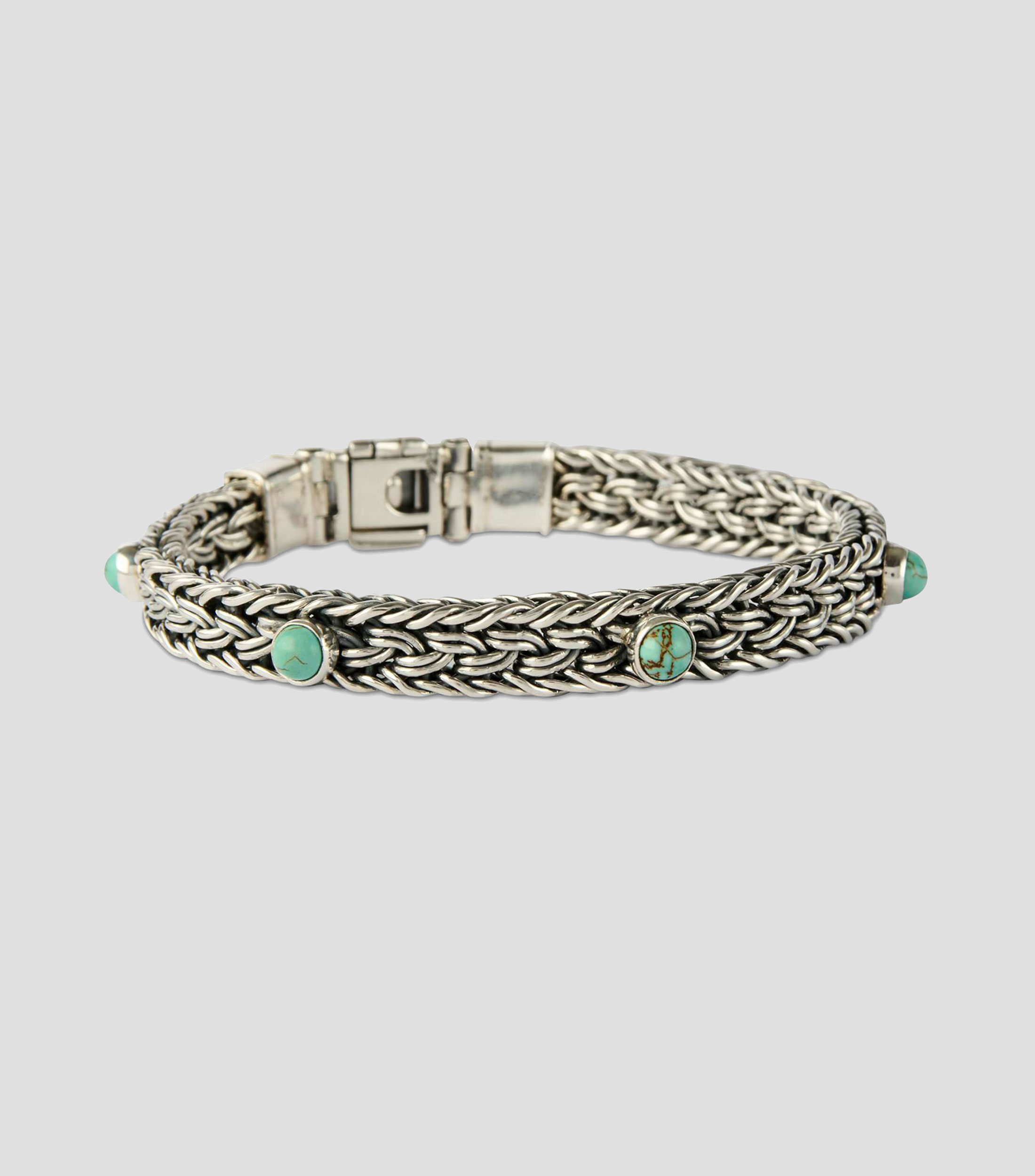 Pulsera en plata .925 con turquesa Unisex