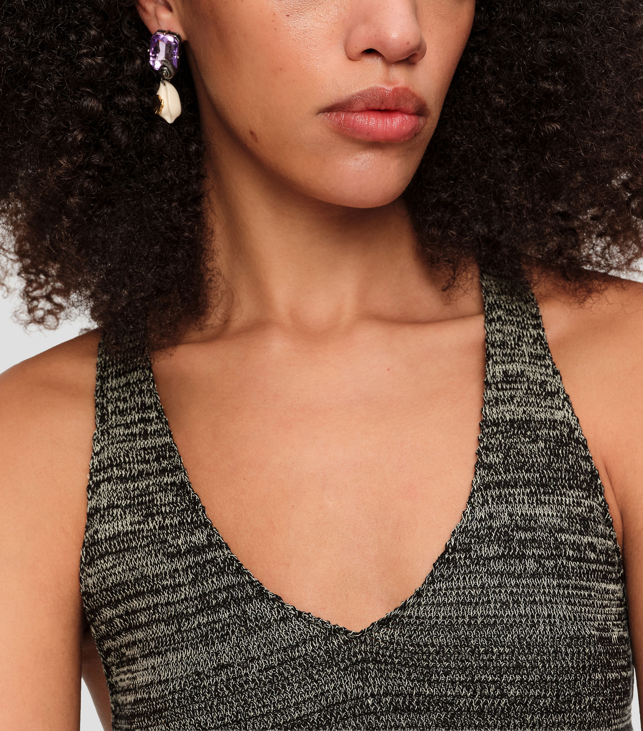 Aretes con piedras Mujer