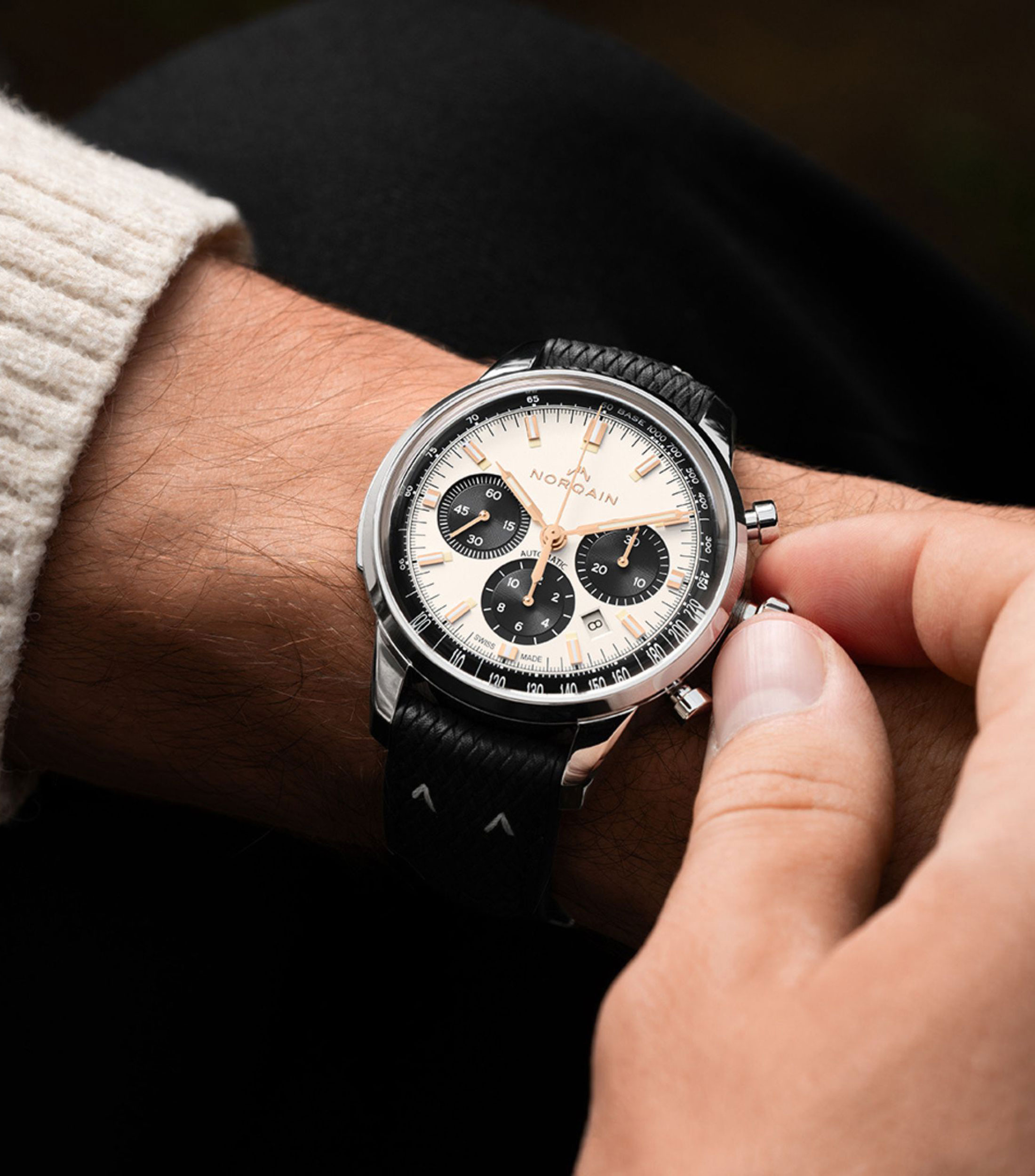 Reloj para Hombre Freedom Chrono Off-White edición especial plateado