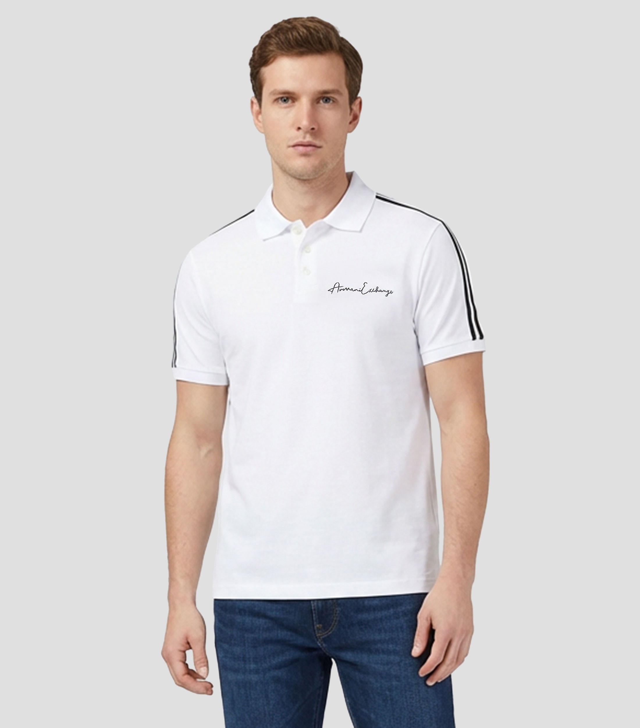 Playera tipo polo de manga corta Hombre