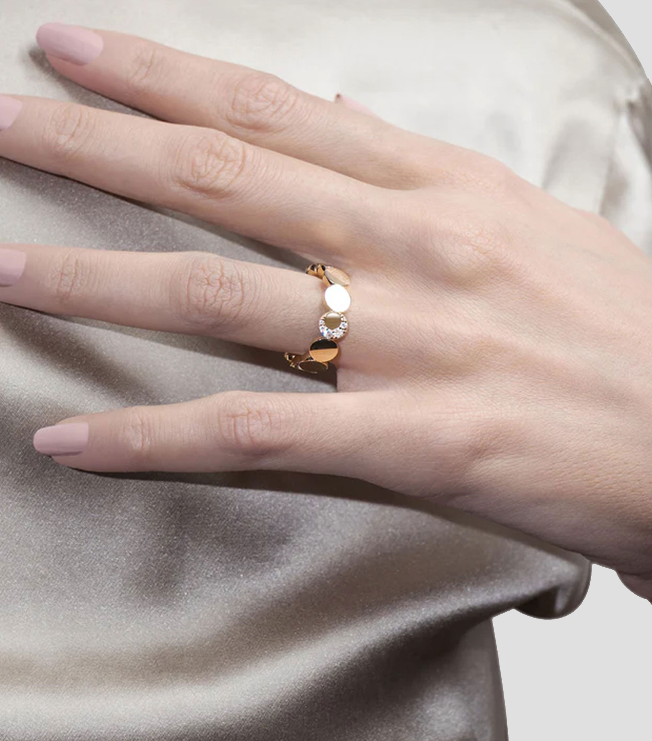 Anillo en oro 18 kilates Luce con Diamantes Mujer