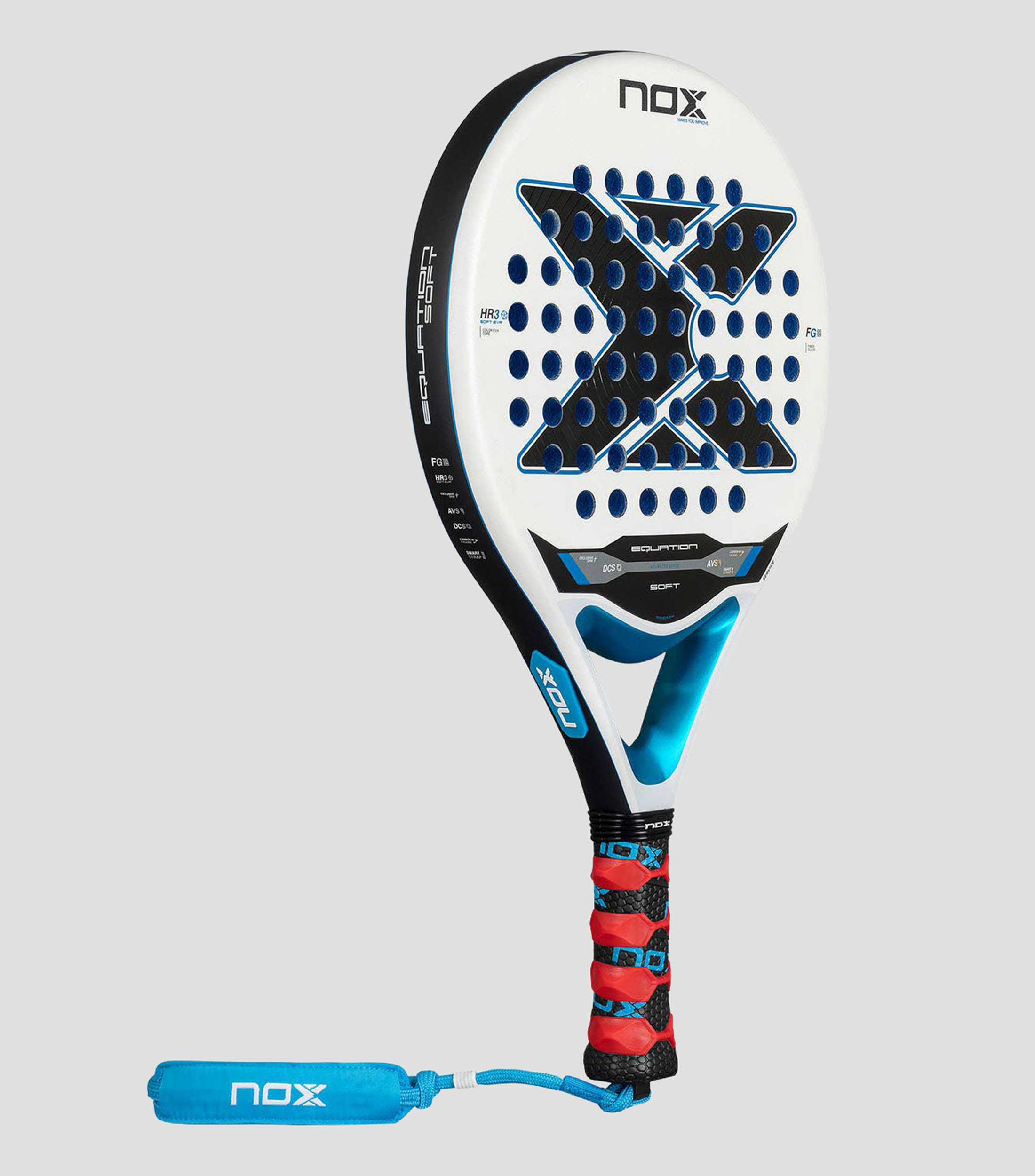 Pala EQUATION para pádel negro, blanco y azul