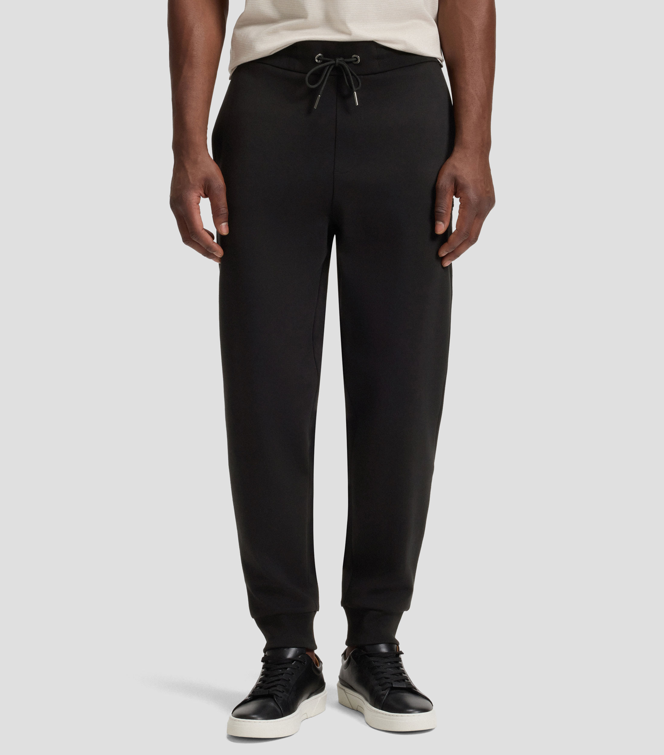 Pantalón de chándal de algodón con monograma Double B metalizado Hombre